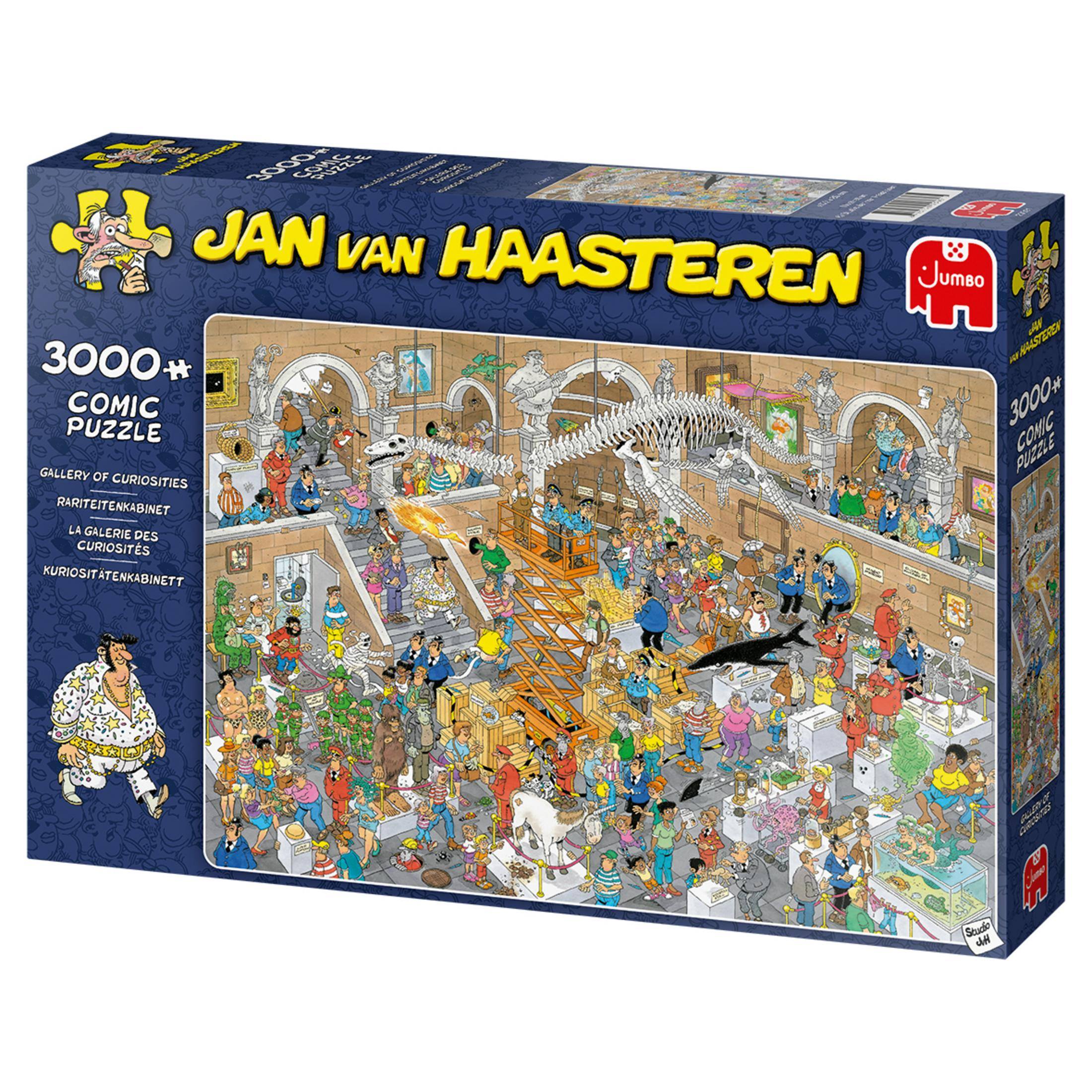 Jan van Haasteren 3000 piece comic puzzle: A gallery of curiosities.