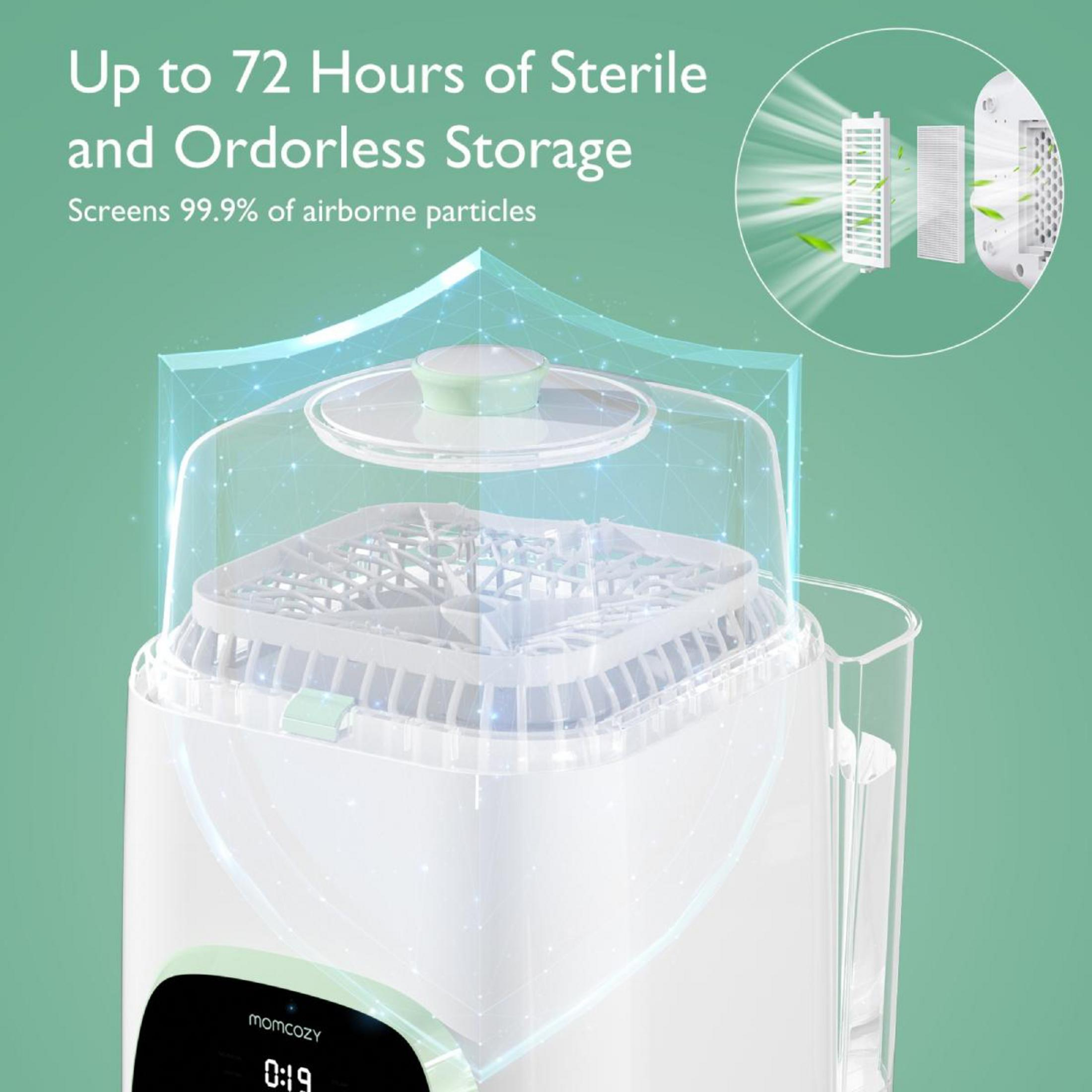 Sterilisator mit 72 Stunden geruchloser Lagerung und Luftfilterung.