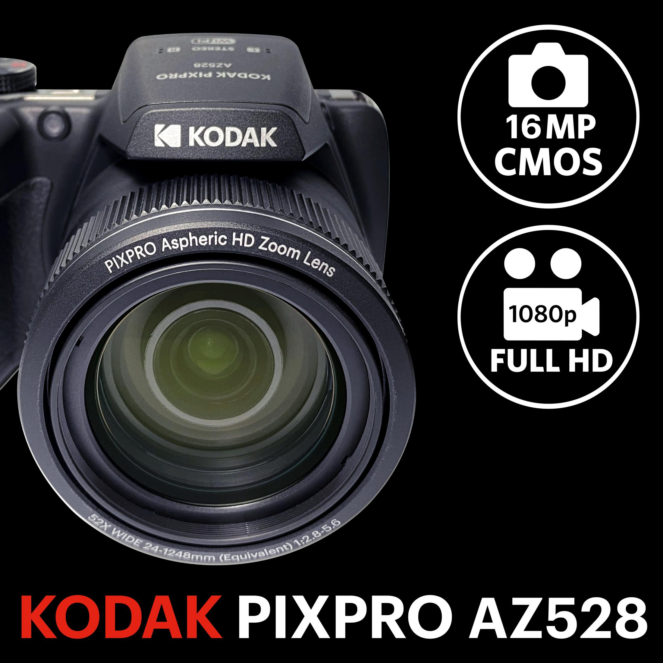 Appareil photo Kodak PIXPRO AZ528 avec CMOS 16MP et Full HD 1080p.