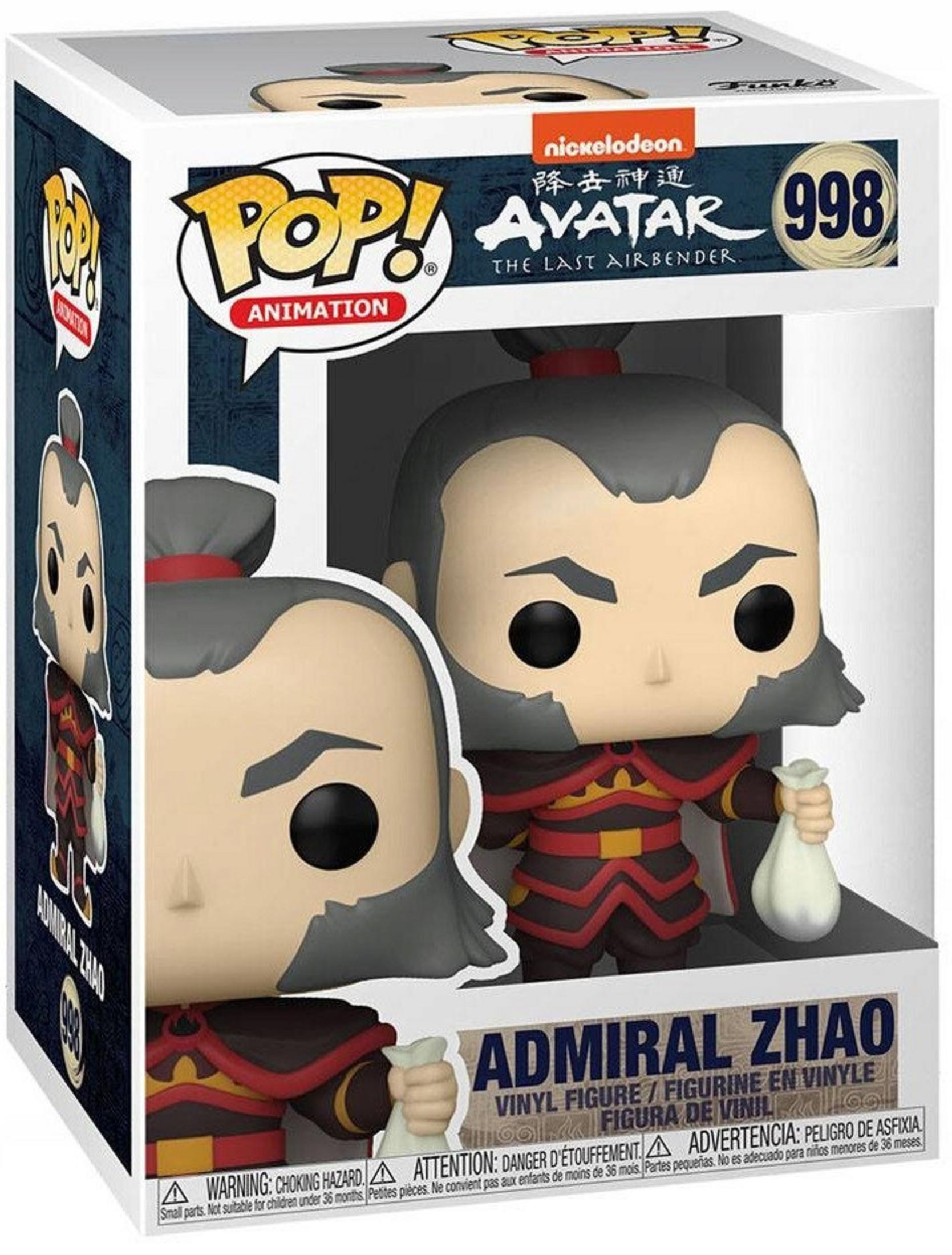 Figurka Funko Pop! Admirała Zhao z Avatara, trzymająca worek.