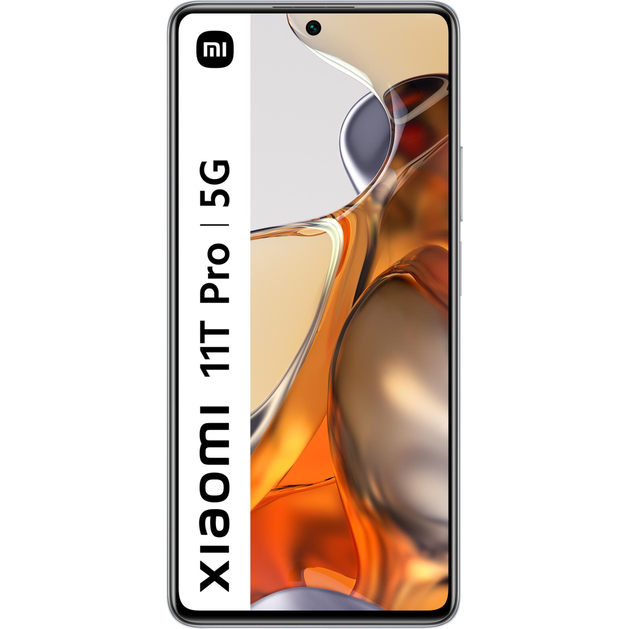Smartphone Xiaomi 11T Pro 5G con sfondo stilizzato.
