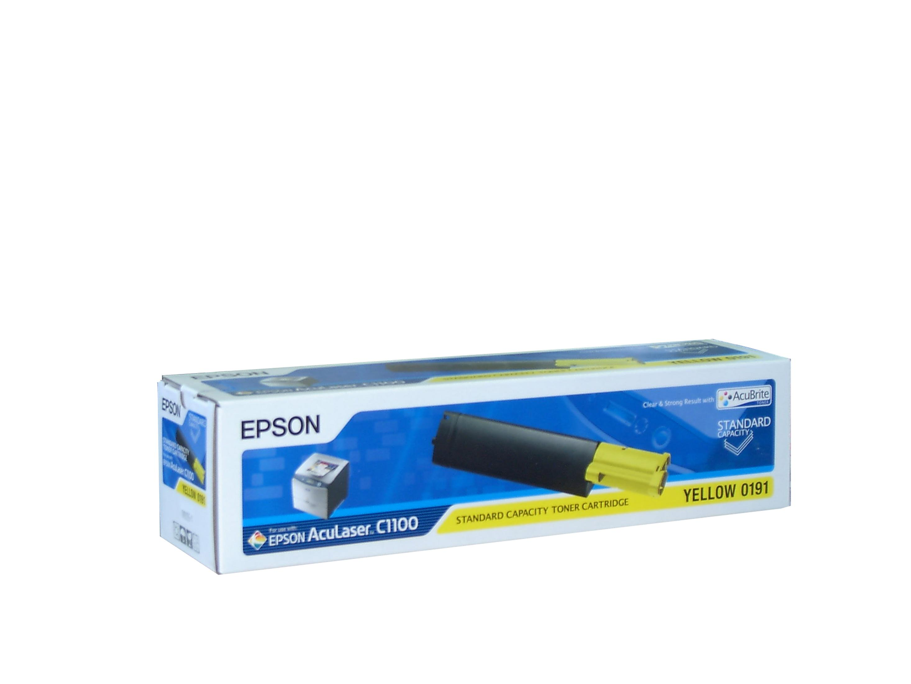 Confezione cartuccia toner gialla Epson Aculaser C1100.