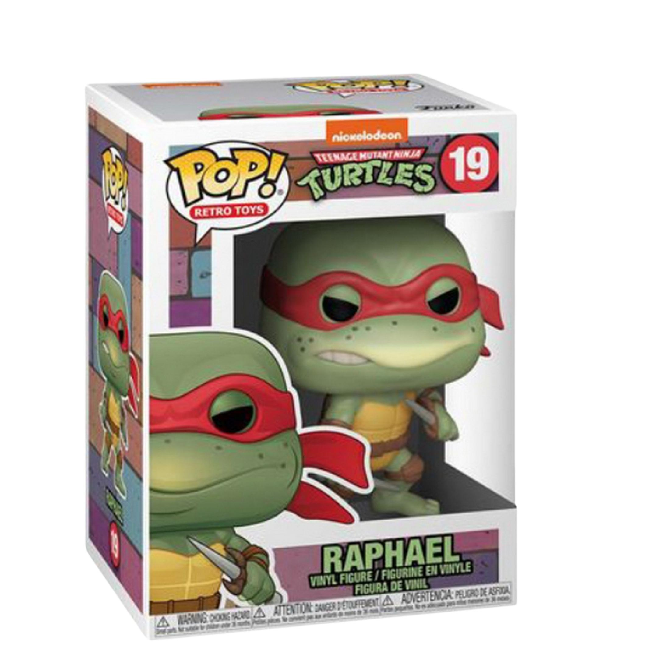 Action figure in vinile Funko Pop! Raphael in scatola. Teenage Mutant Ninja Turtles.
