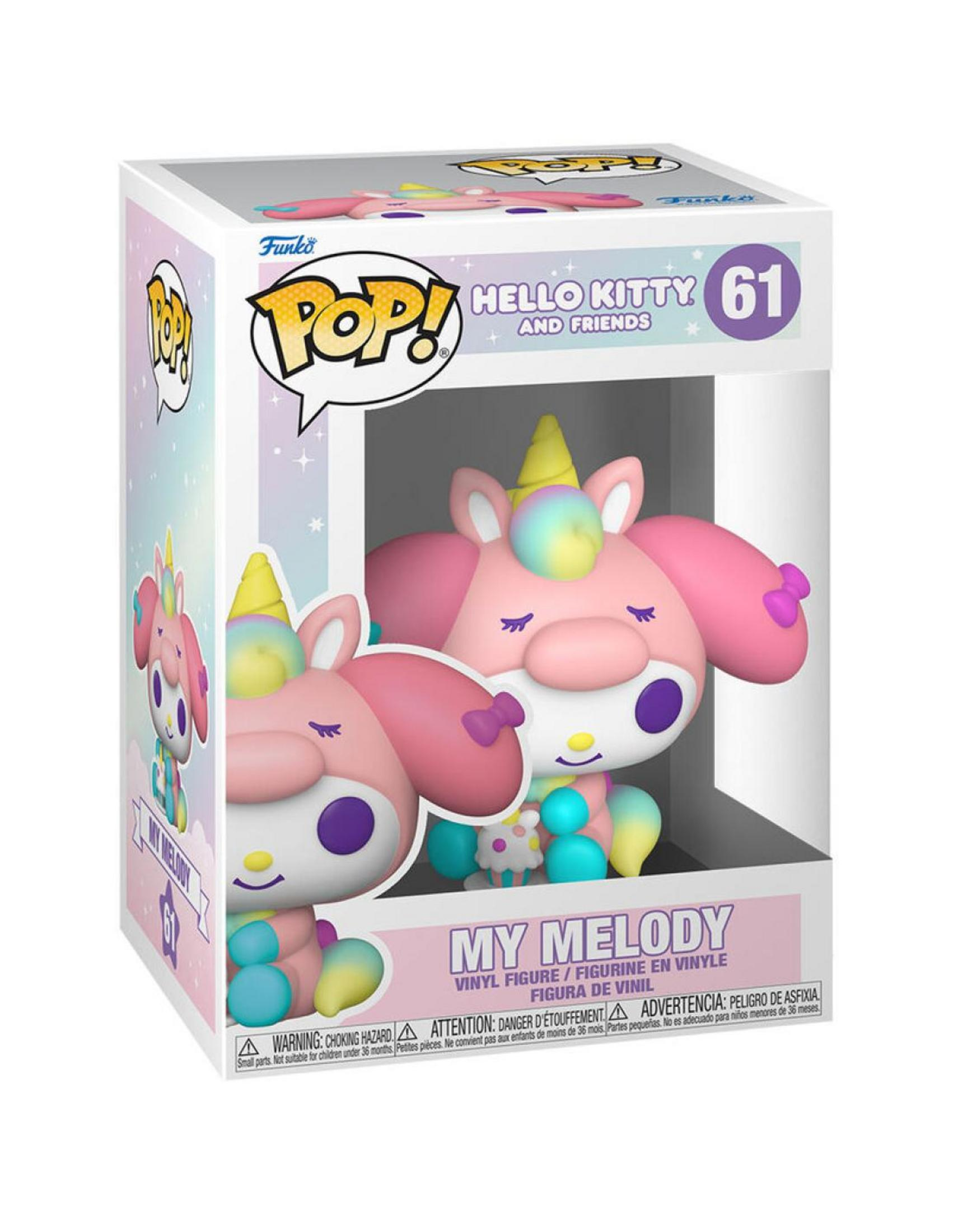 Figura Funko Pop de vinilo de My Melody como unicornio en caja.