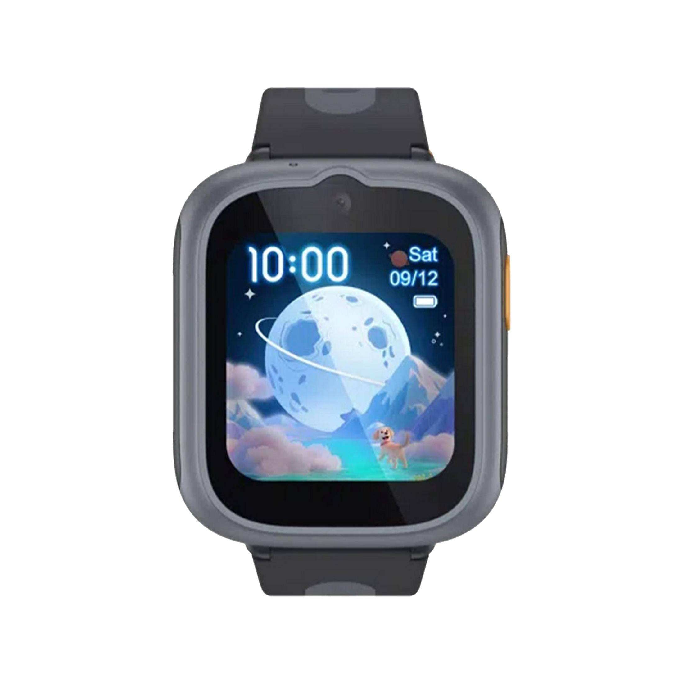 Orologio intelligente grigio con sfondo di luna piena, ore 10:00, sabato 09/12.