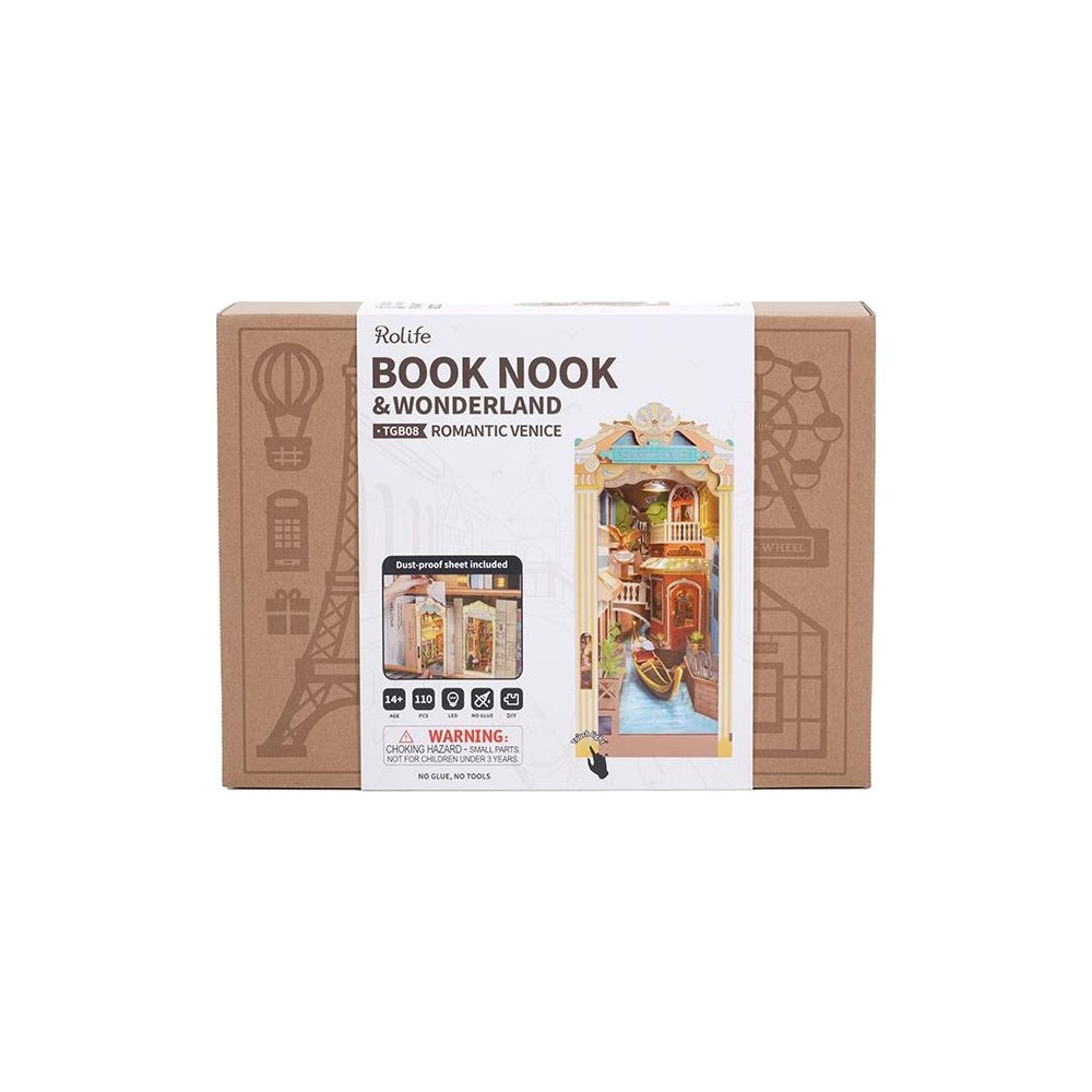Rolife Kitap Köşesi & Harikalar Diyarı seti, Romantik Venedik temalı.