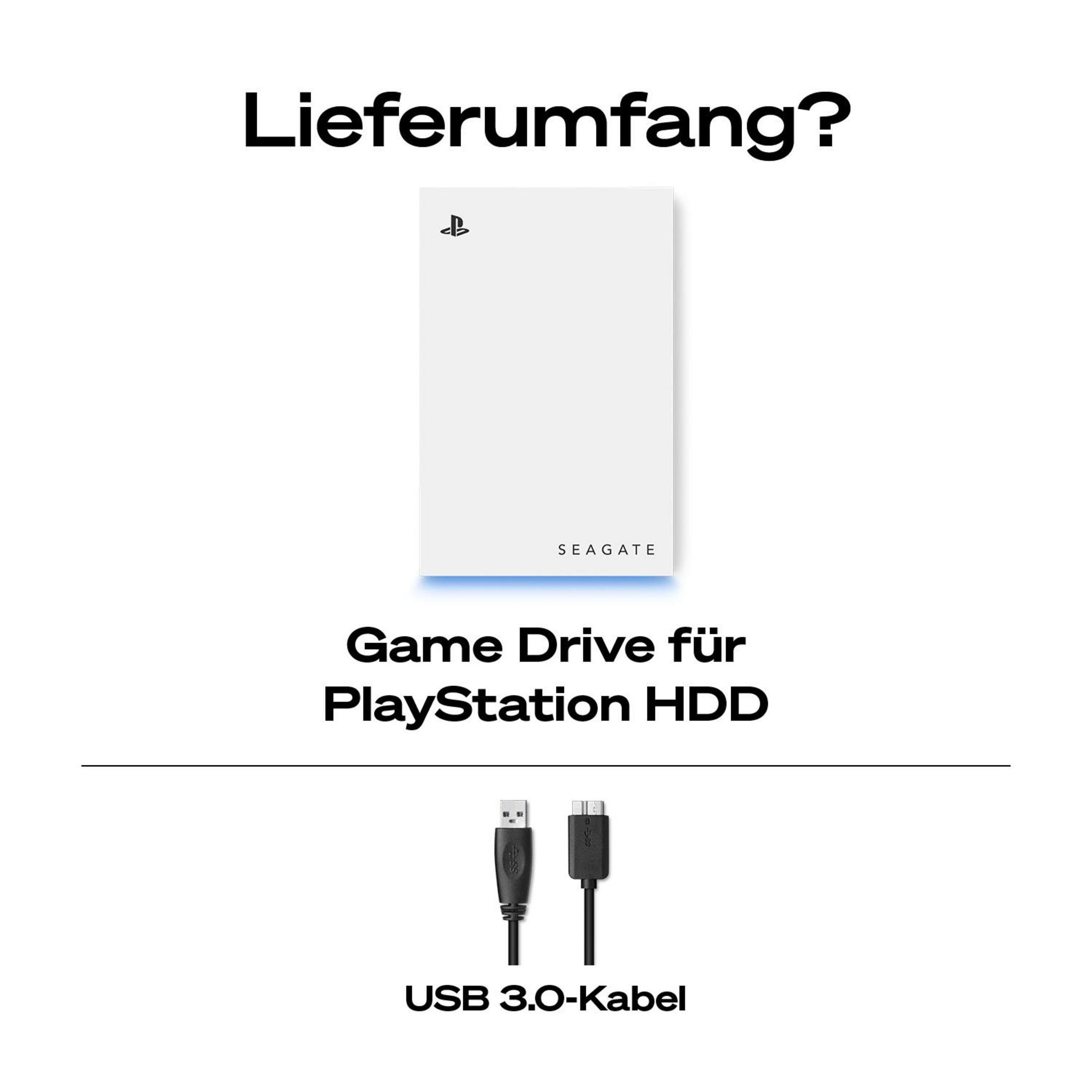 Seagate Game Drive per PlayStation HDD con cavo USB 3.0.