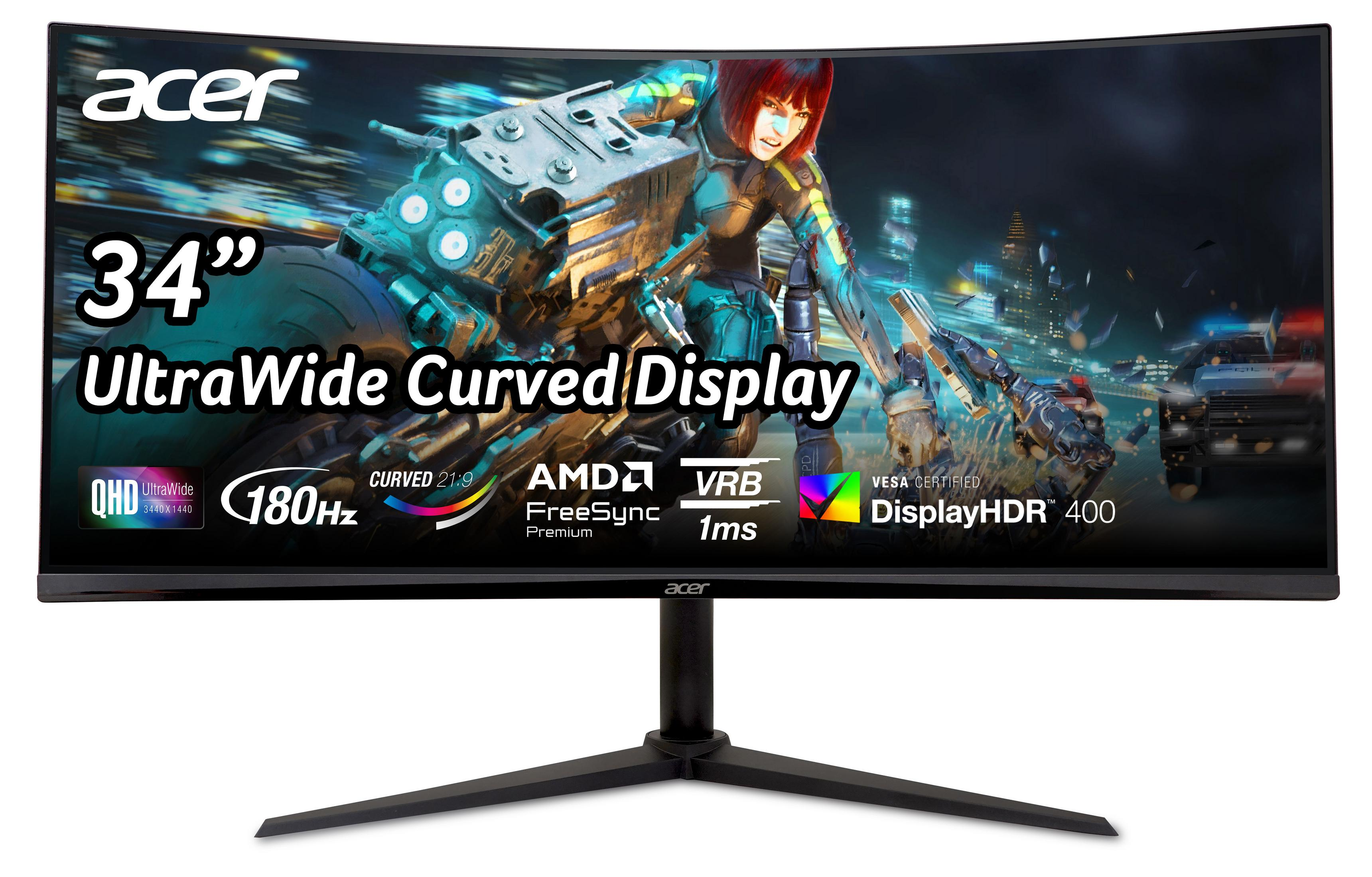 ACER XZ342CUV3BMIIPHX 180HZ 34 Zoll UWQHD Gaming Monitor (1 ms