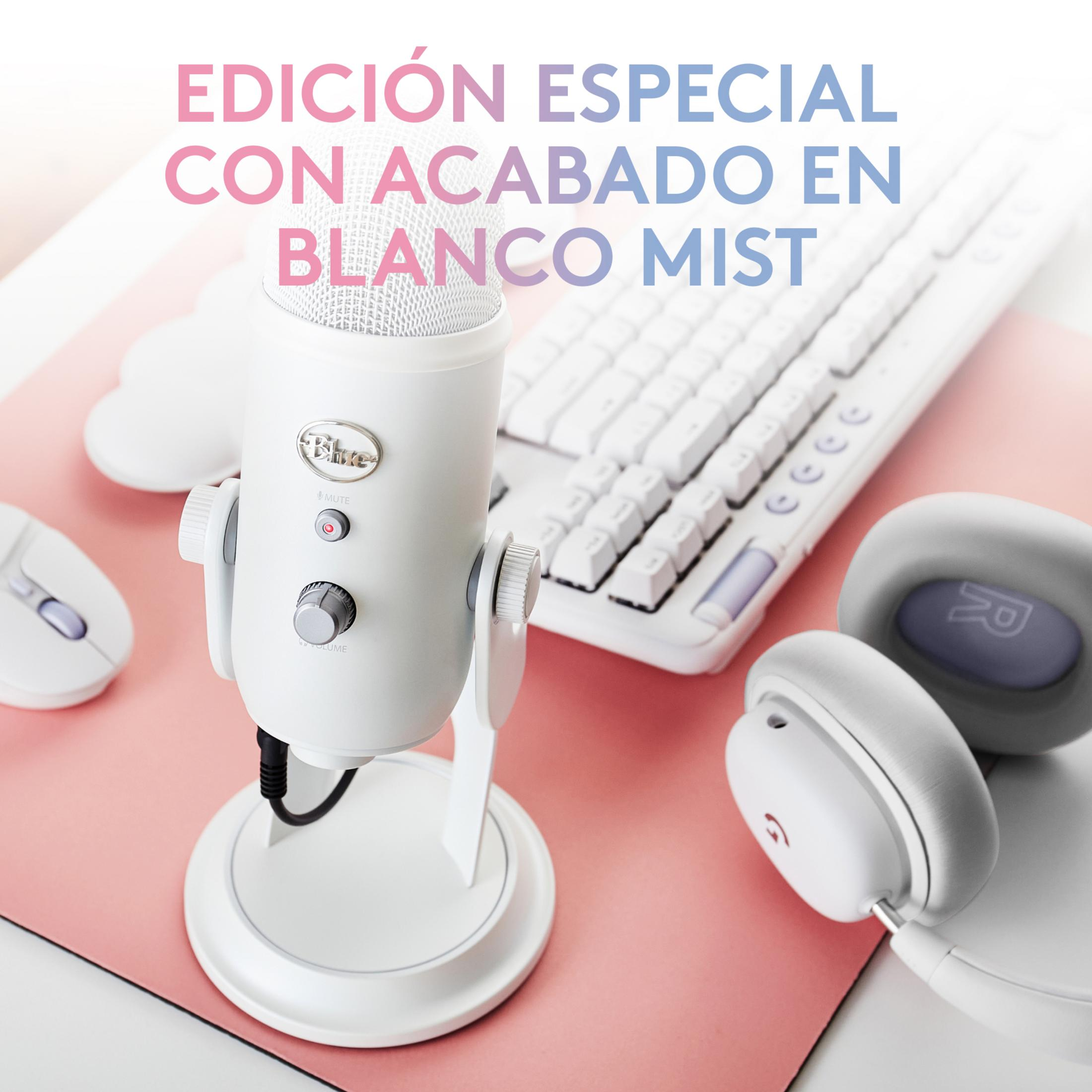 Micrófono | BLUE YETI USB MIC - OFF WHITE - USB LOGITECH, USB, PS4