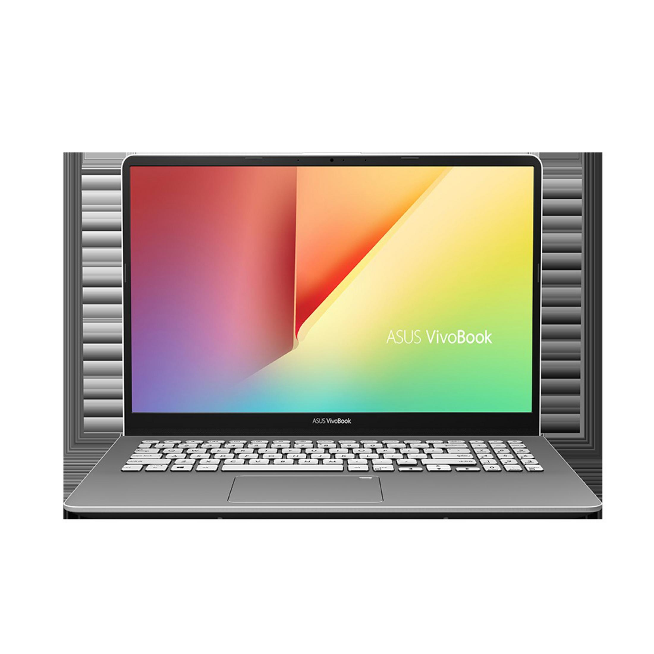Ein silberner Laptop mit leuchtendem Bildschirm und Tastatur.