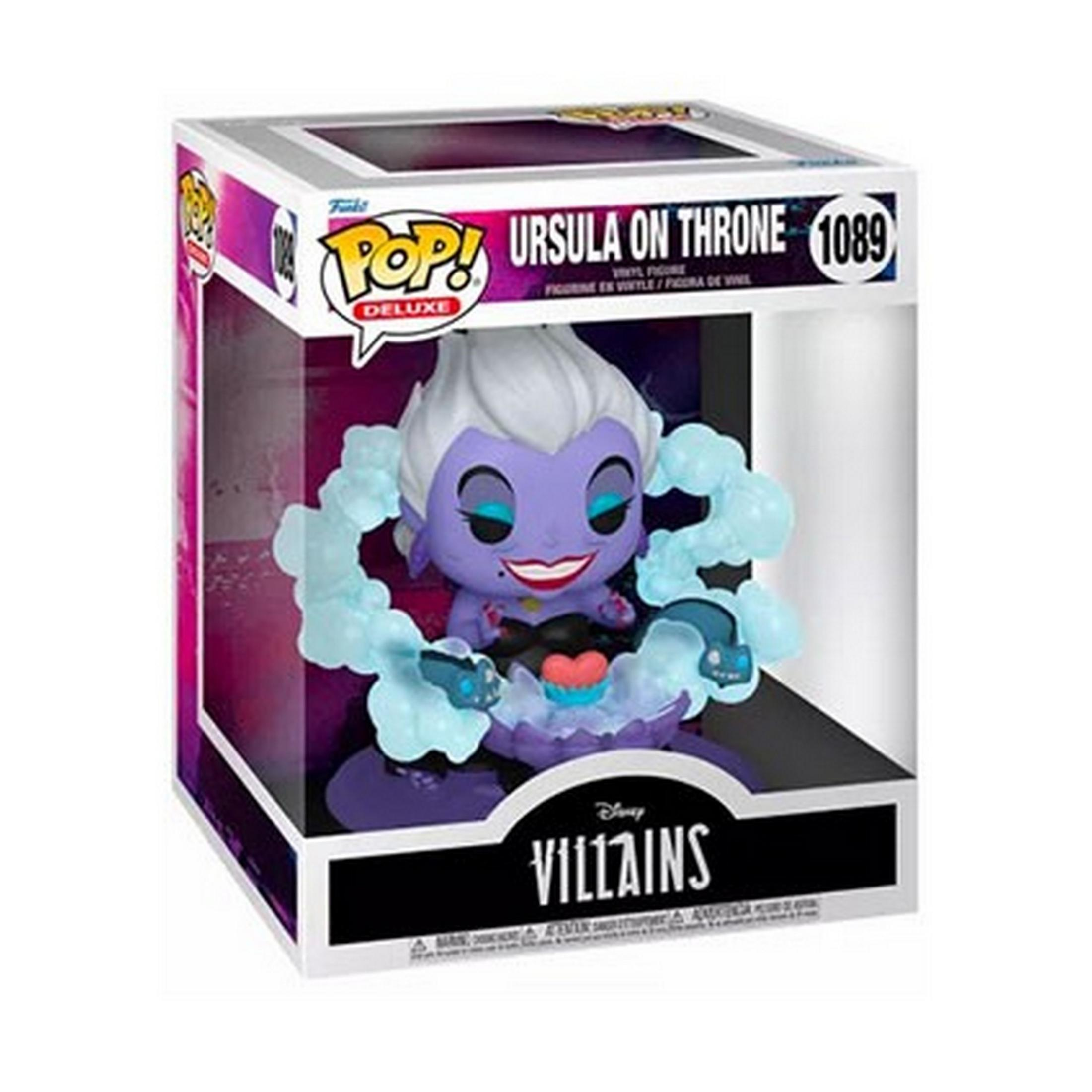 Figura Funko Pop! Ursula en Trono Deluxe Vinilo 1089 en caja.