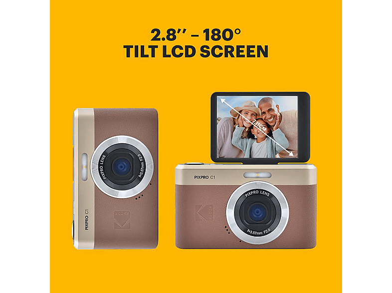 KODAK Pixpro C1 Compactcamera Bruin | MediaMarkt
