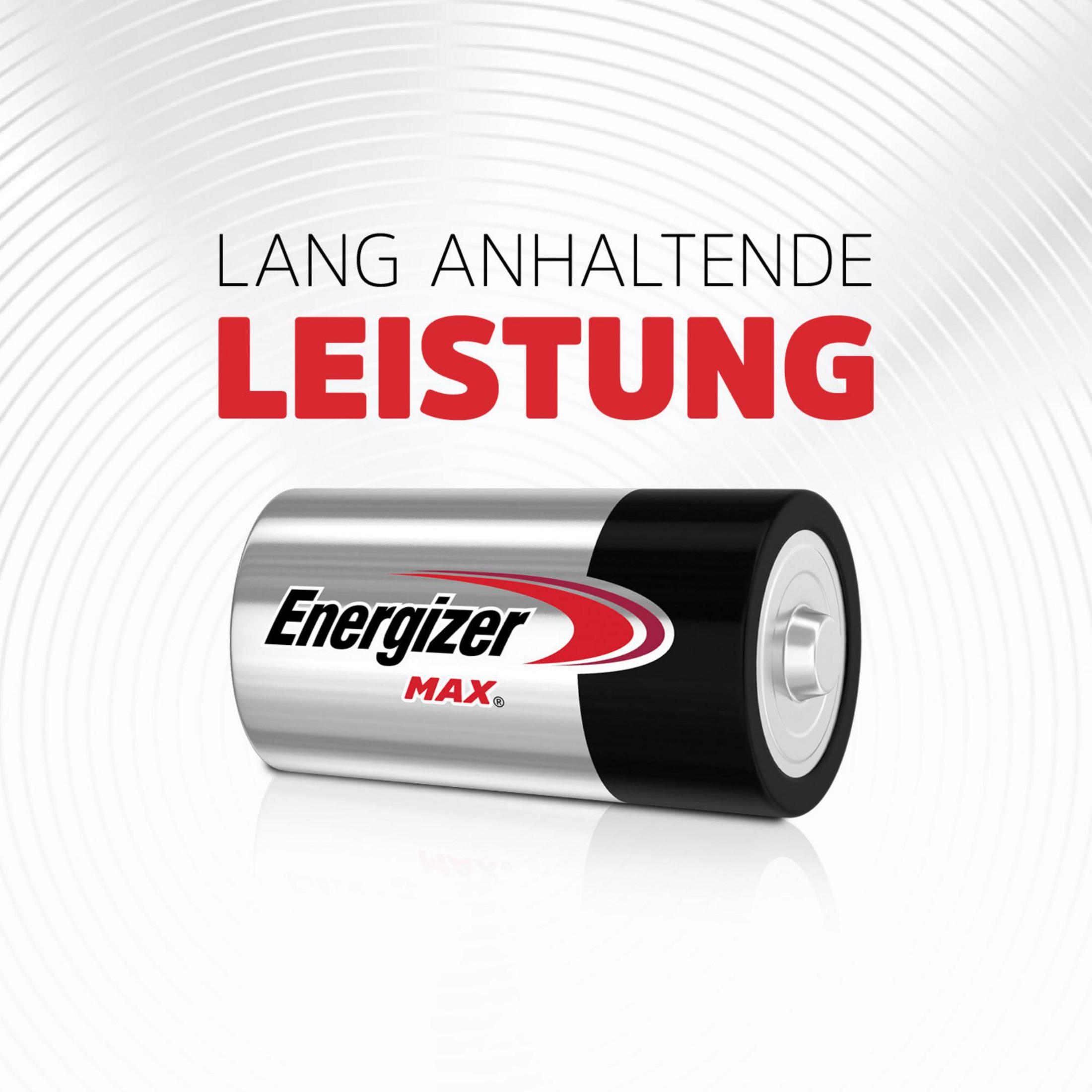 Bateria Energizer MAX z napisem 'Długotrwała wydajność'