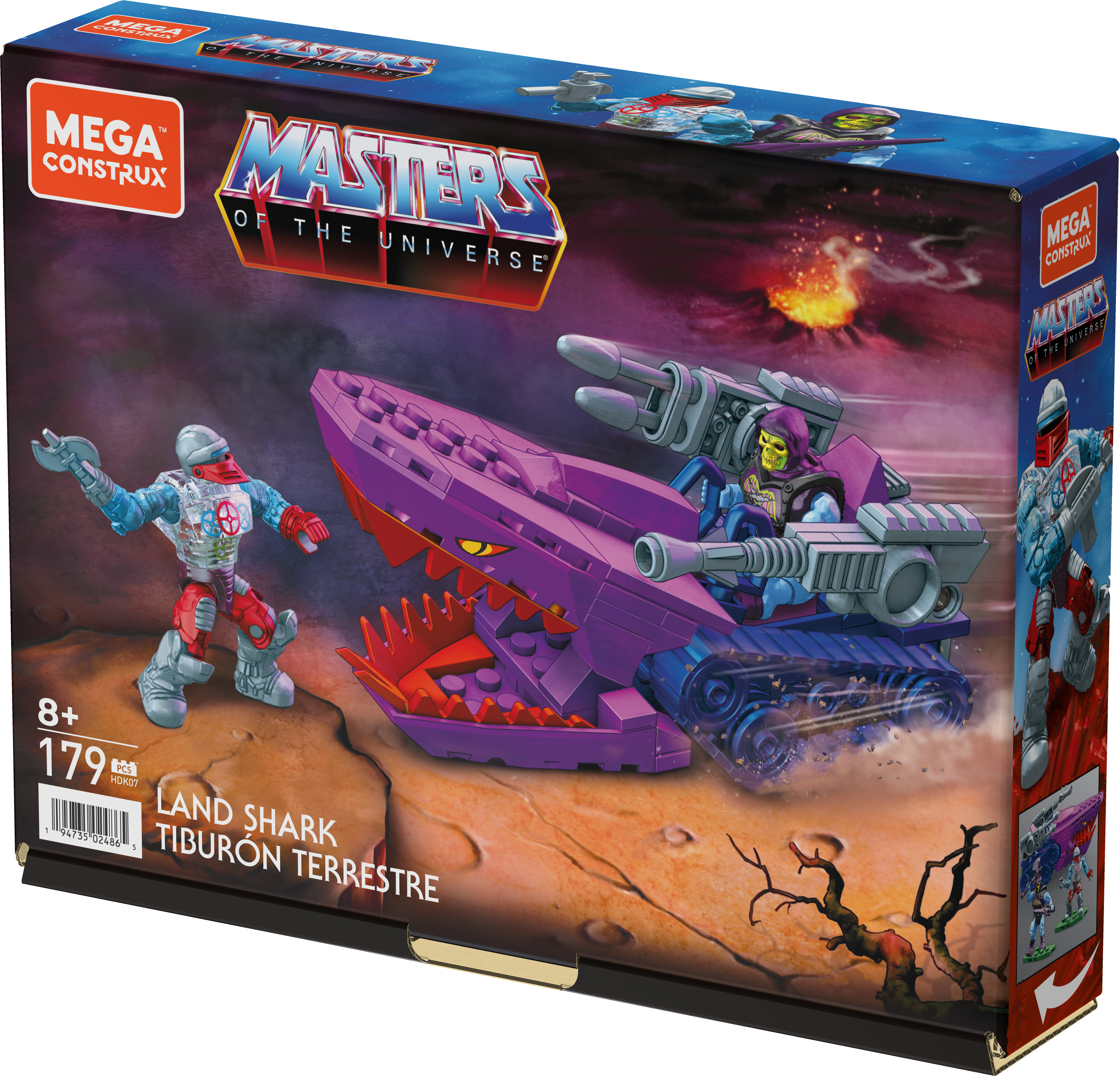 Confezione giocattolo Mega Construx Masters of the Universe Land Shark.