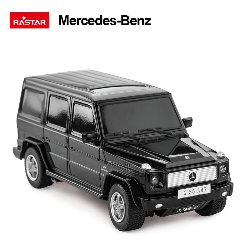 Czarny samochodzik Mercedes-Benz Klasy G z logo Rastar.