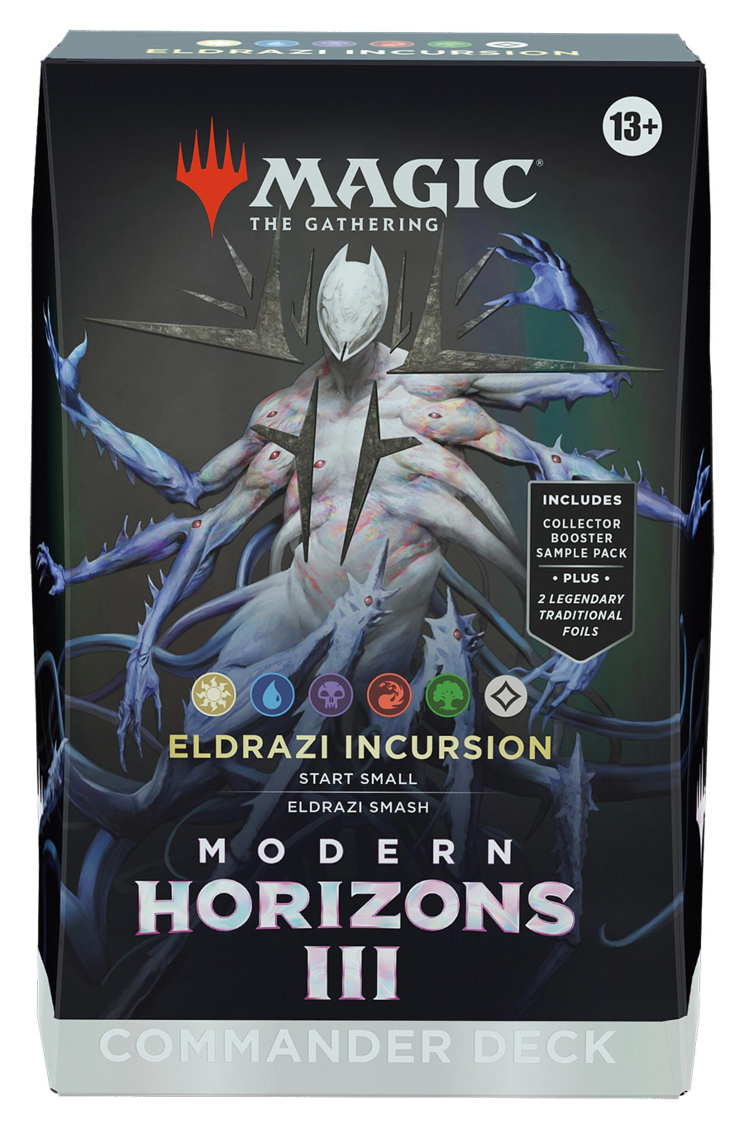 Magic: The Gathering Eldrazi Incursion Commander Deck mit einem Monster.
