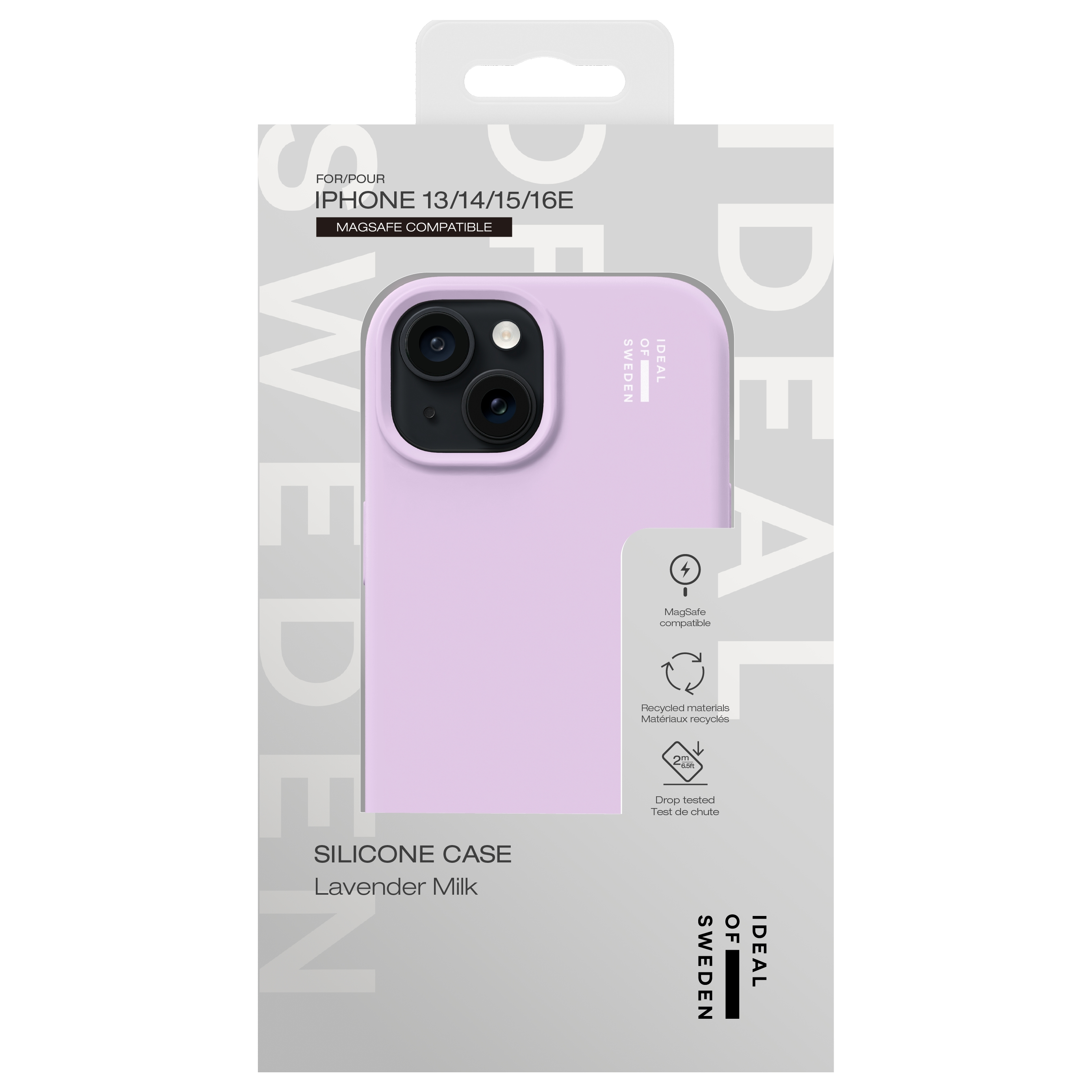 Lila iPhone Hülle für iPhone 13-16E, MagSafe kompatibel, recycelt