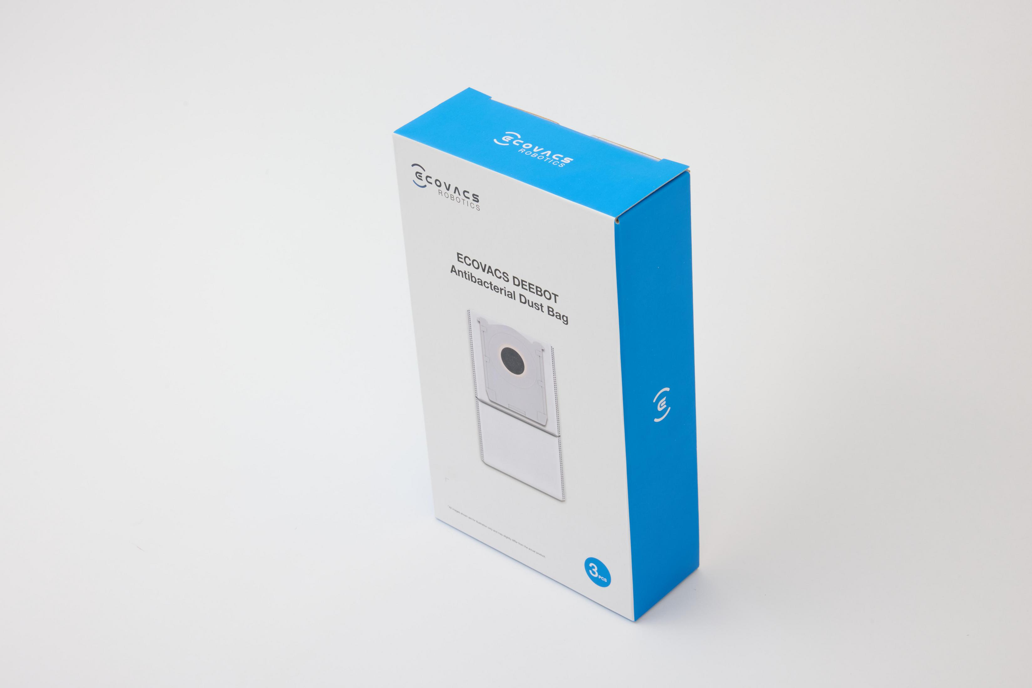 Confezione sacco antipolvere antibatterico ECOVACS DEEBOT, 3 pezzi.