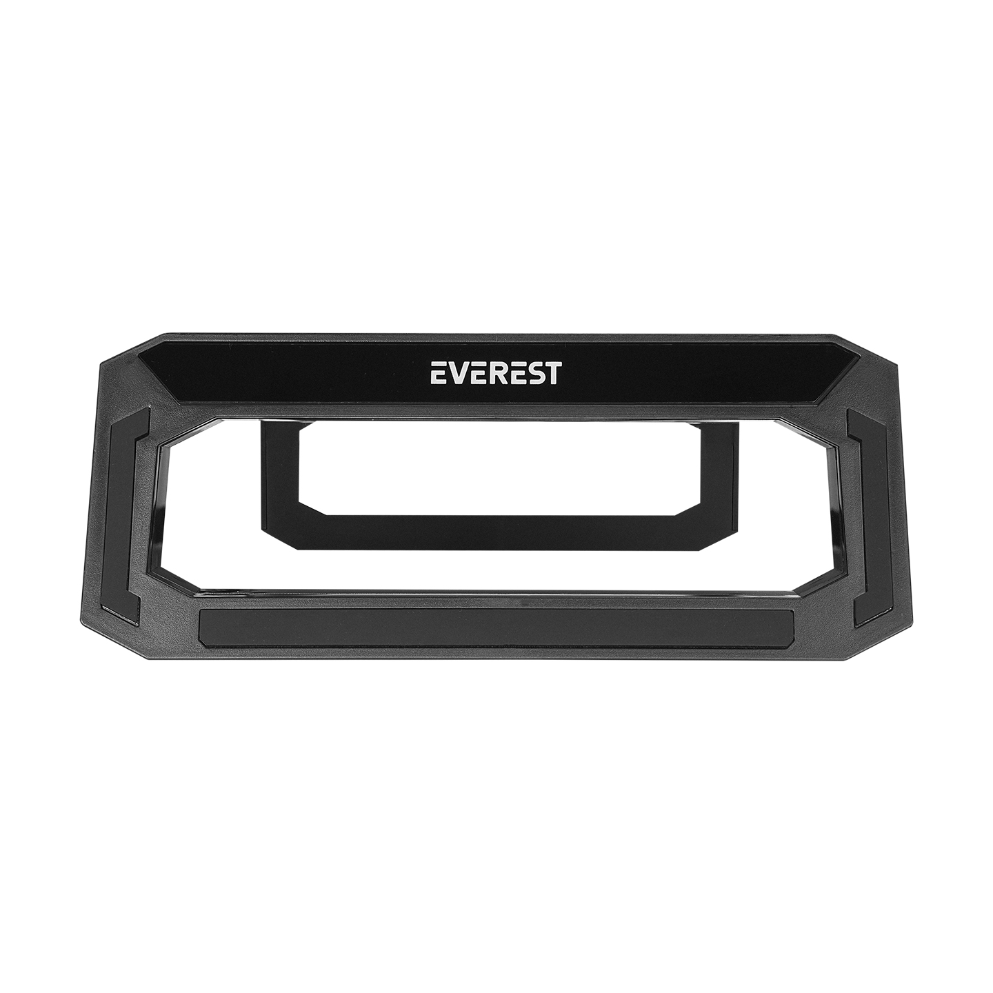 Beyaz yazılı EVEREST yazan siyah, dikdörtgen tutucu.