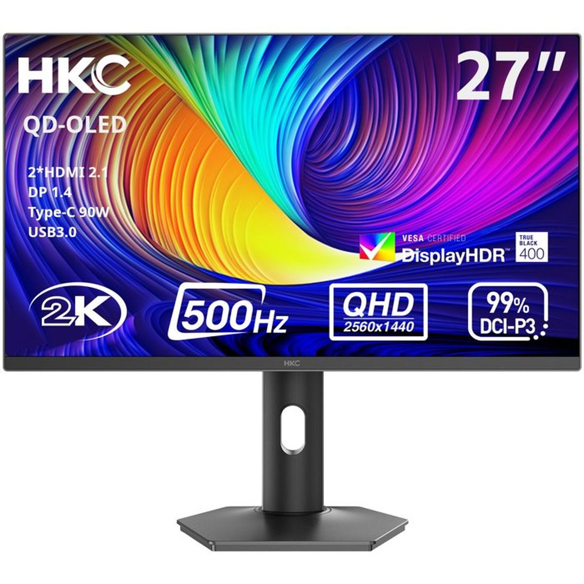 Monitor HKC da 27 pollici con QD-OLED, 2K, 500Hz, QHD, DisplayHDR 400.