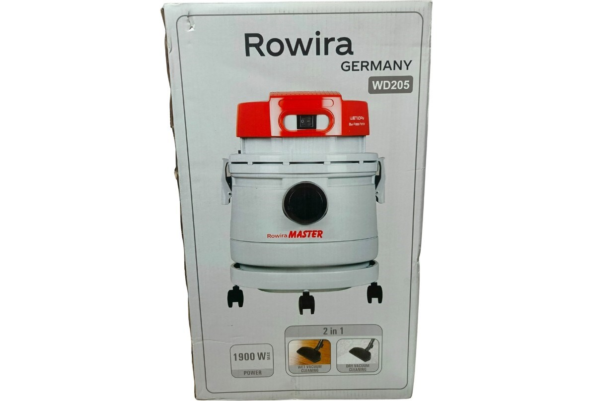 Rowira WD205 1900W ıslak ve kuru elektrikli süpürge, Almanya üretimi.
