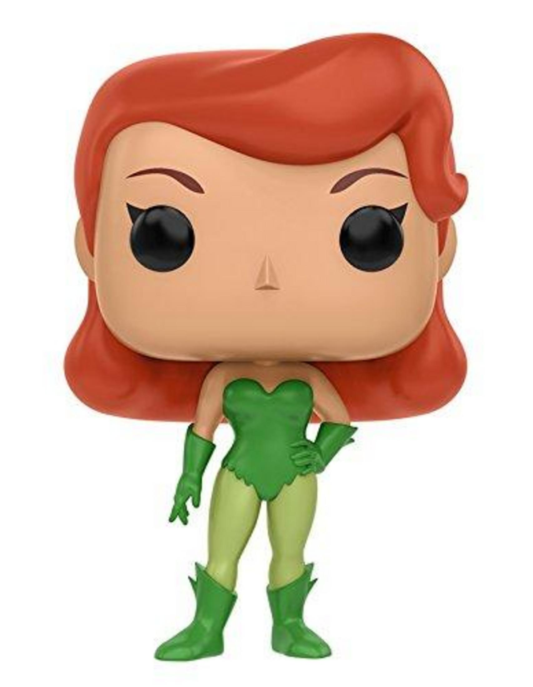 Funko Pop! Figur von Poison Ivy mit roten Haaren und gr&uuml;nem Outfit.
