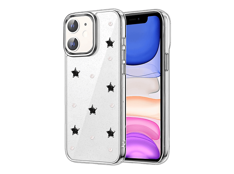EVIMDEYOKYOK iPhone 12 Uyumlu Fiyonk Desenli Kapak Telefon Kılıfı Çok Renkli