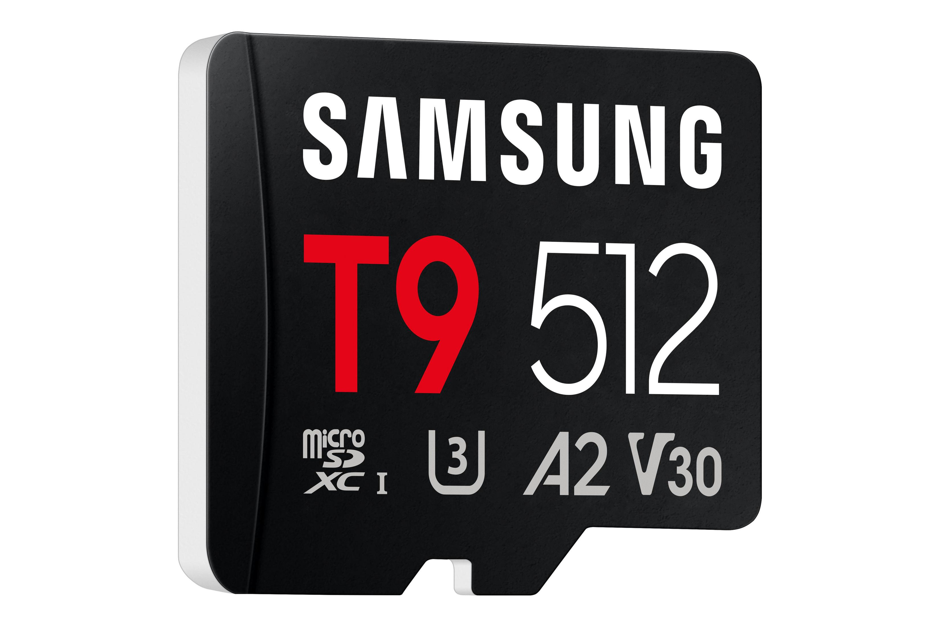 Samsung T9 512GB MicroSDXC I U3 A2 V30 Speicherkarte.