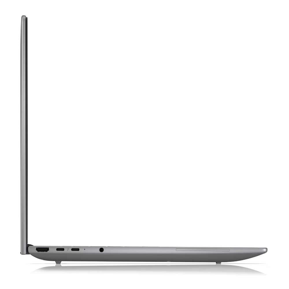 Silhouette di un laptop grigio chiuso con porte sul lato.