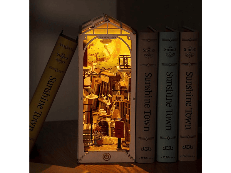 ROLIFE TGB02 Sunshine Town Kasaba Kitap Köşesi DIY Minyatür Maket