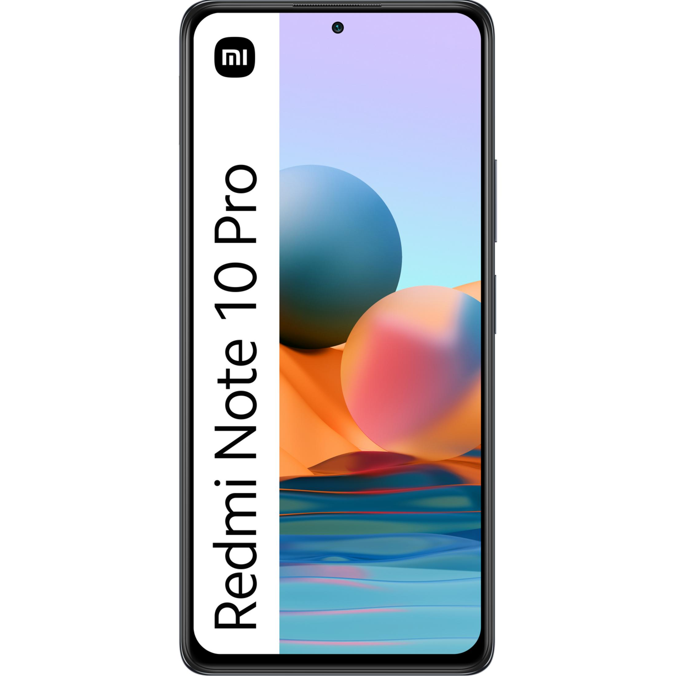 Uno smartphone nero con la scritta Redmi Note 10 Pro e il logo Mi.