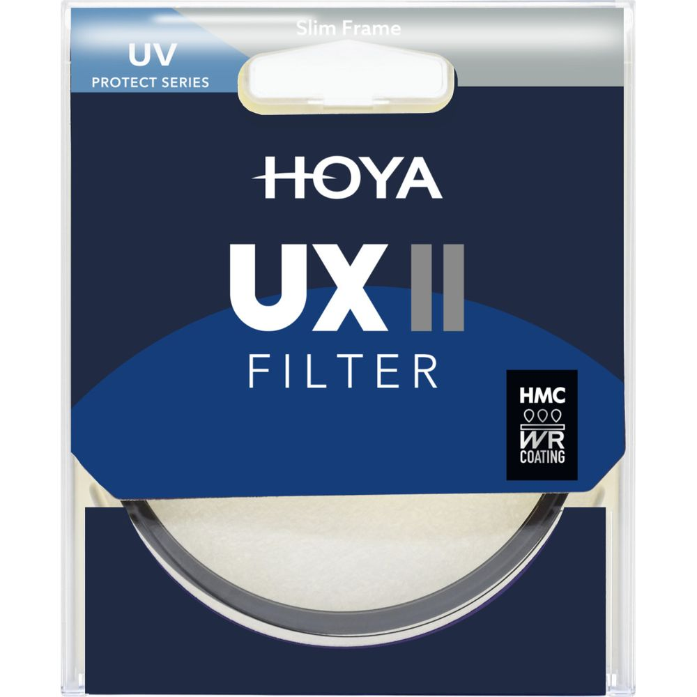 Hoya UX II Slim-Rahmen UV-Filter mit HMC WR Beschichtung.
