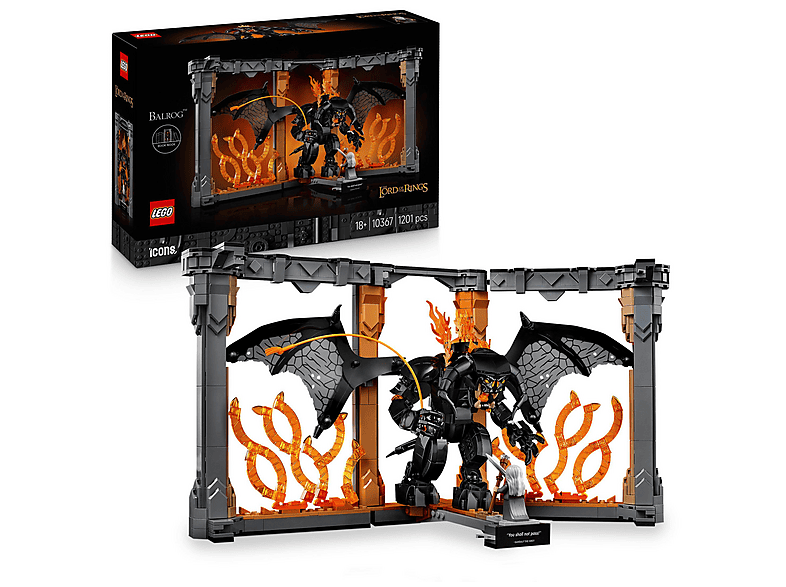 LEGO Icons Yüzüklerin Efendisi: Balrog™ Kitaplık Dekoru 10367