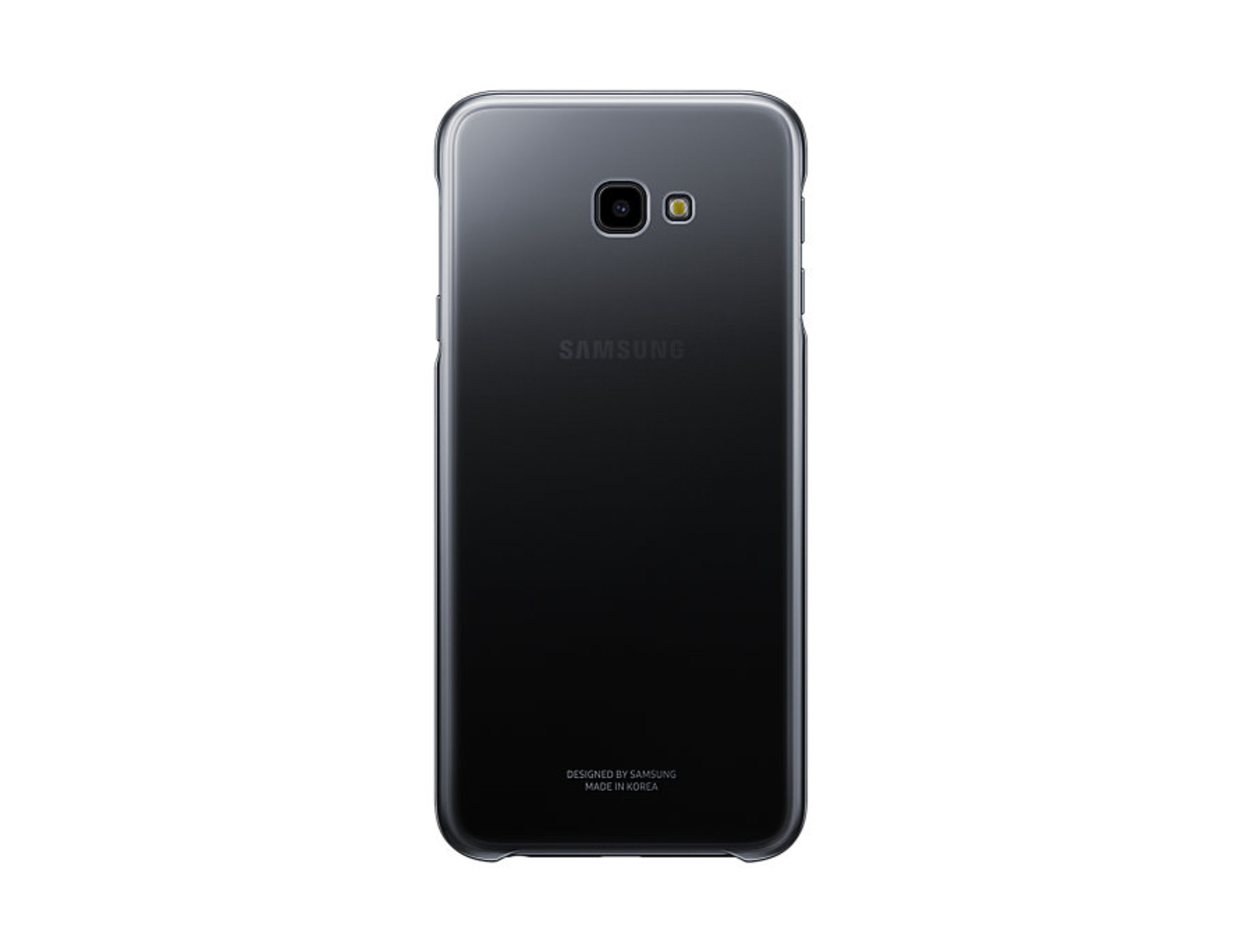 Retro di uno smartphone Samsung nero con fotocamera e logo.