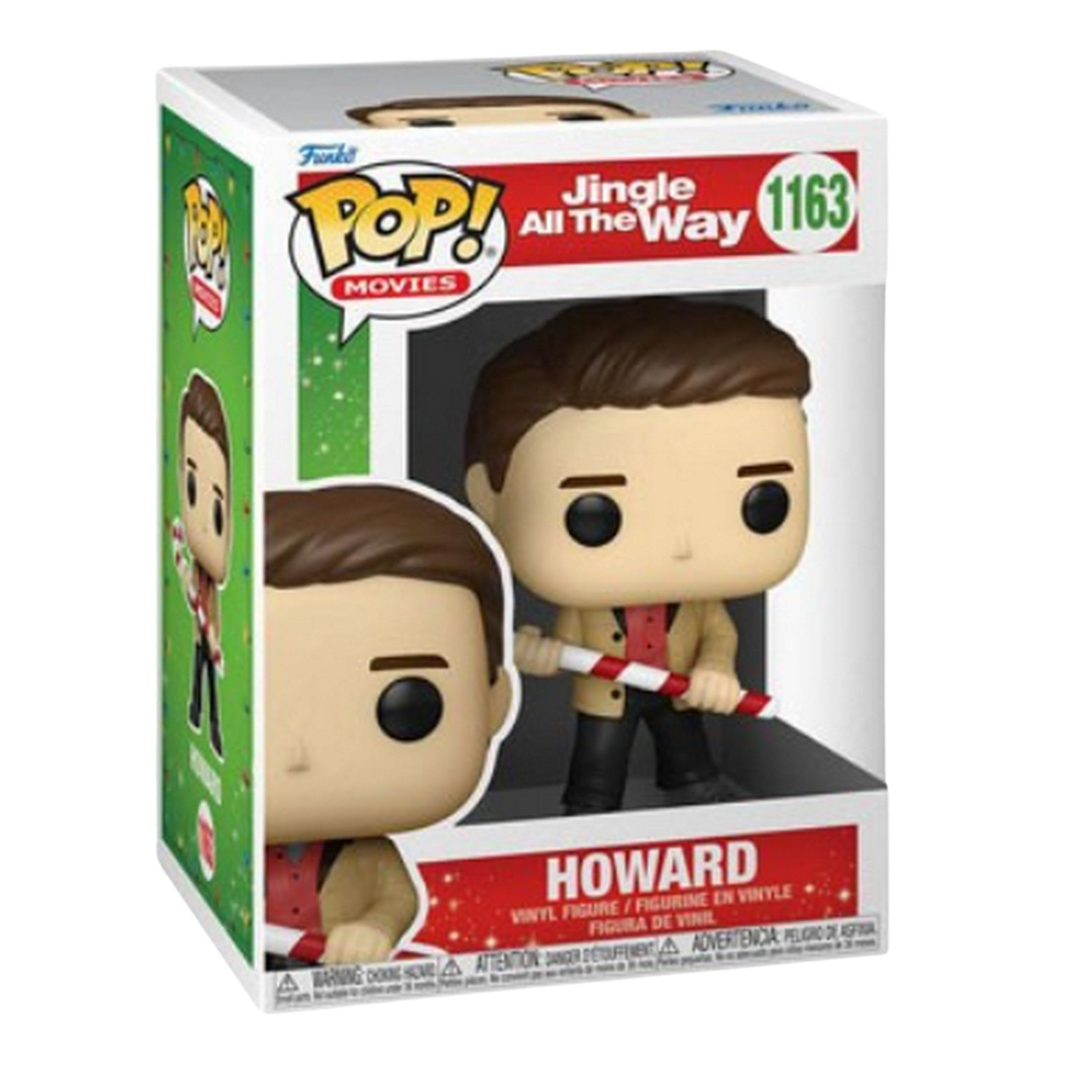 Action figure Funko Pop! di Howard da Jingle All The Way con bastoncino di zucchero.