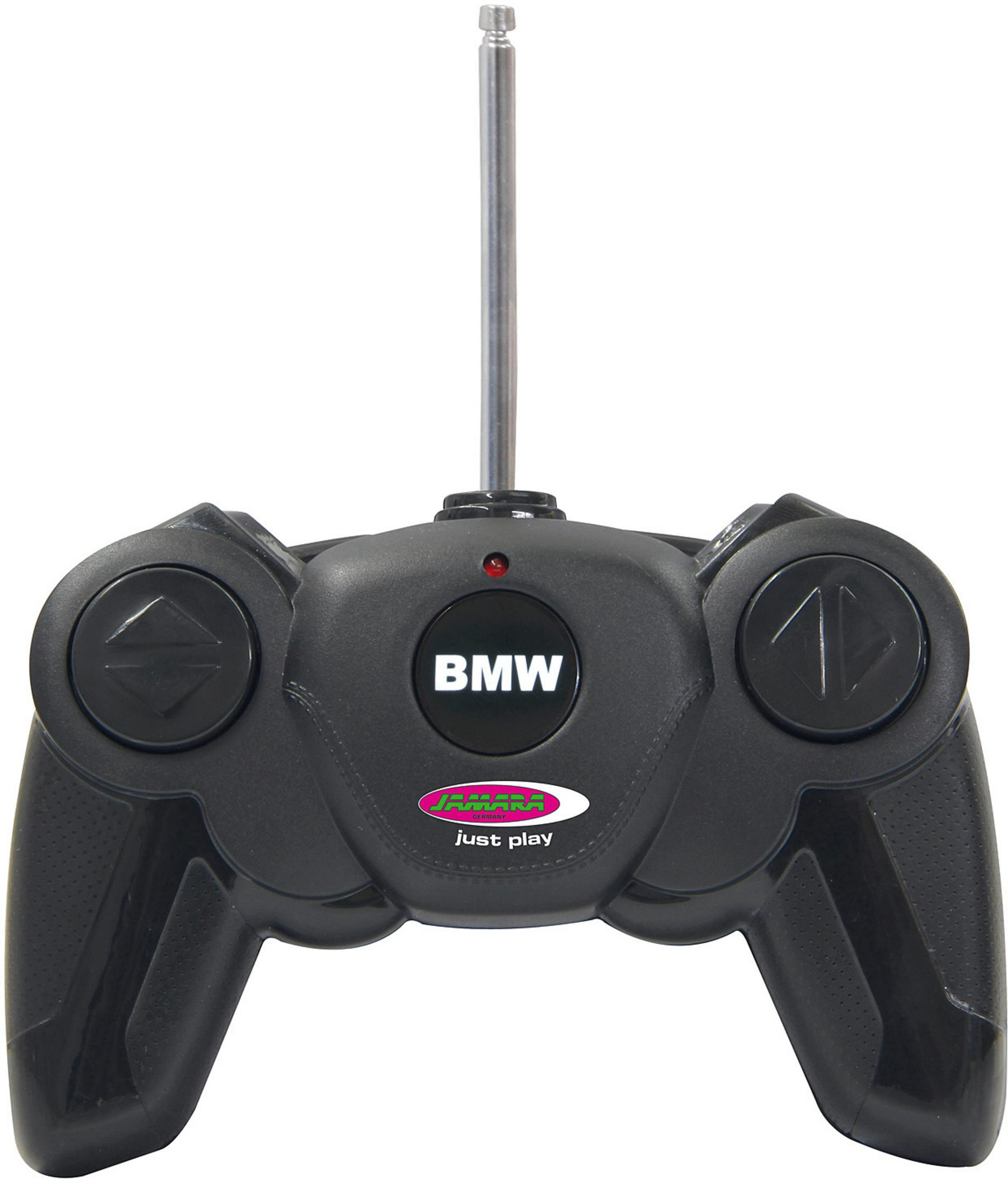 Schwarzer BMW ferngesteuerter Autoschlüssel mit Antenne und Bedienelementen.