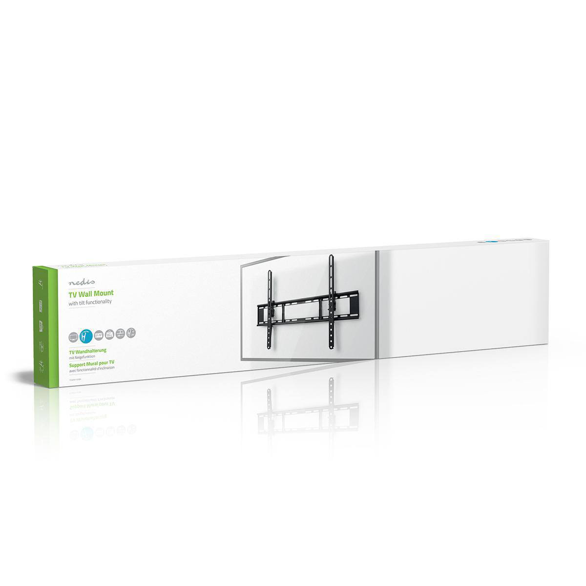 Boîte pour un support mural TV inclinable avec logo Nedis.