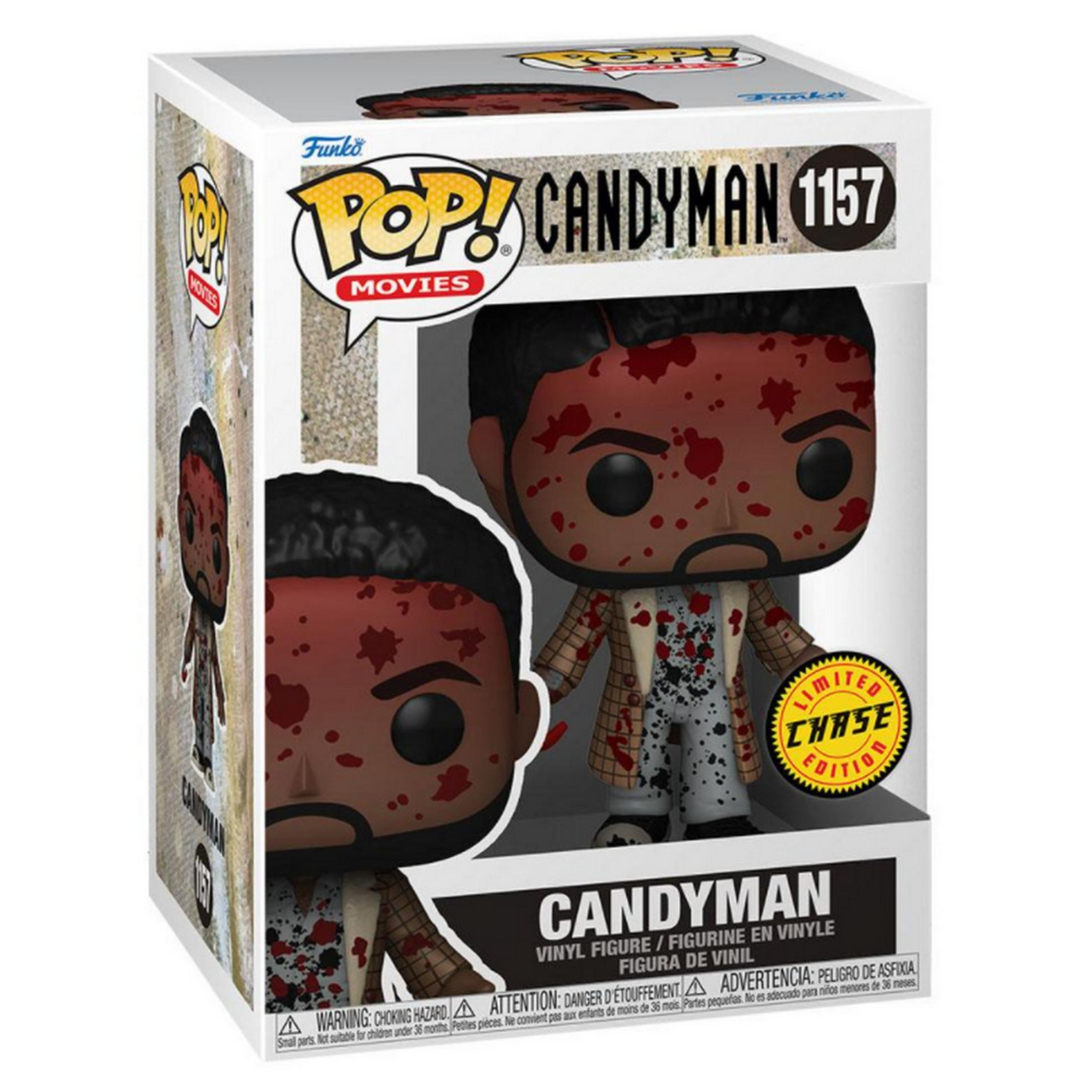 Figura Funko Pop! Candyman con ropa manchada de sangre, con pegatina "Chase Edition".