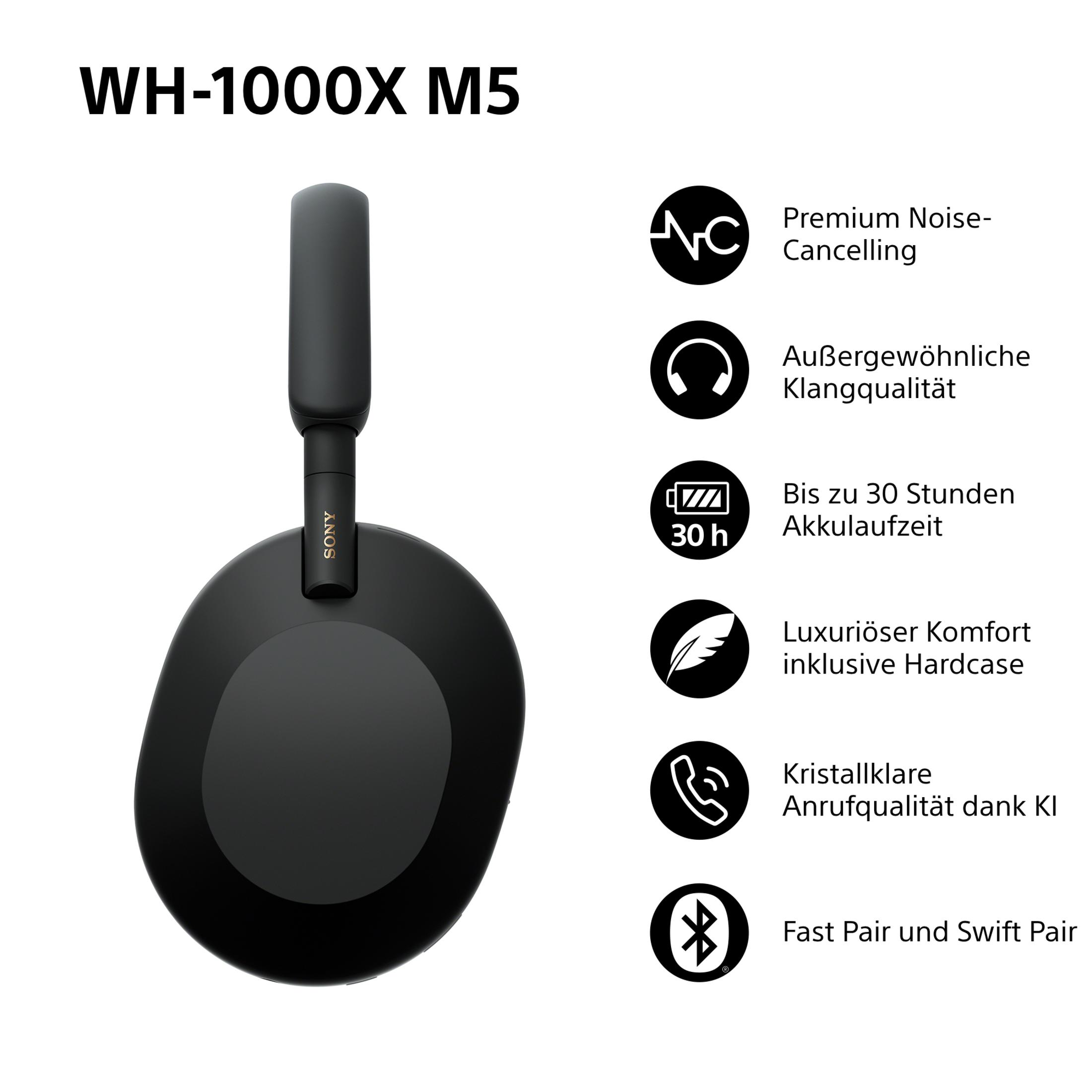 Sony WH-1000XM5 Kopfhörer mit Premium Noise Cancelling, 30h Akku, Komfort.