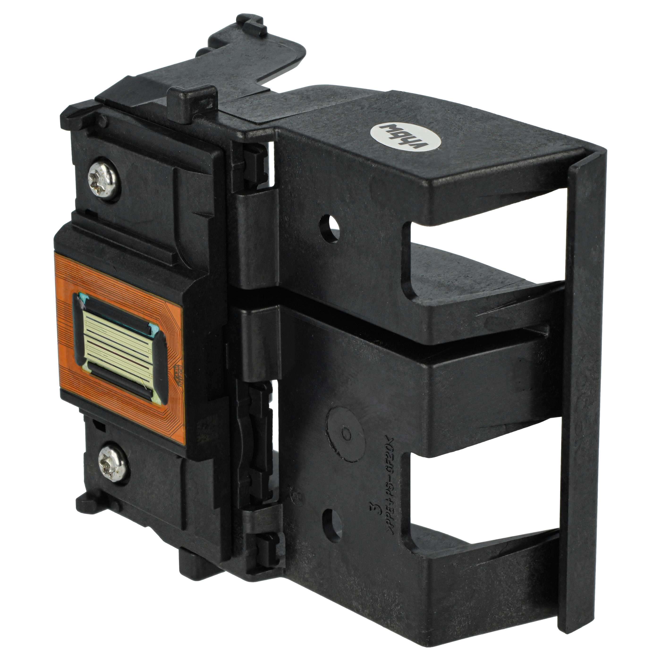 Ein schwarzer Projektor-Lampe-Adapter mit kupferfarbenen Drähten und silbernen Schrauben.