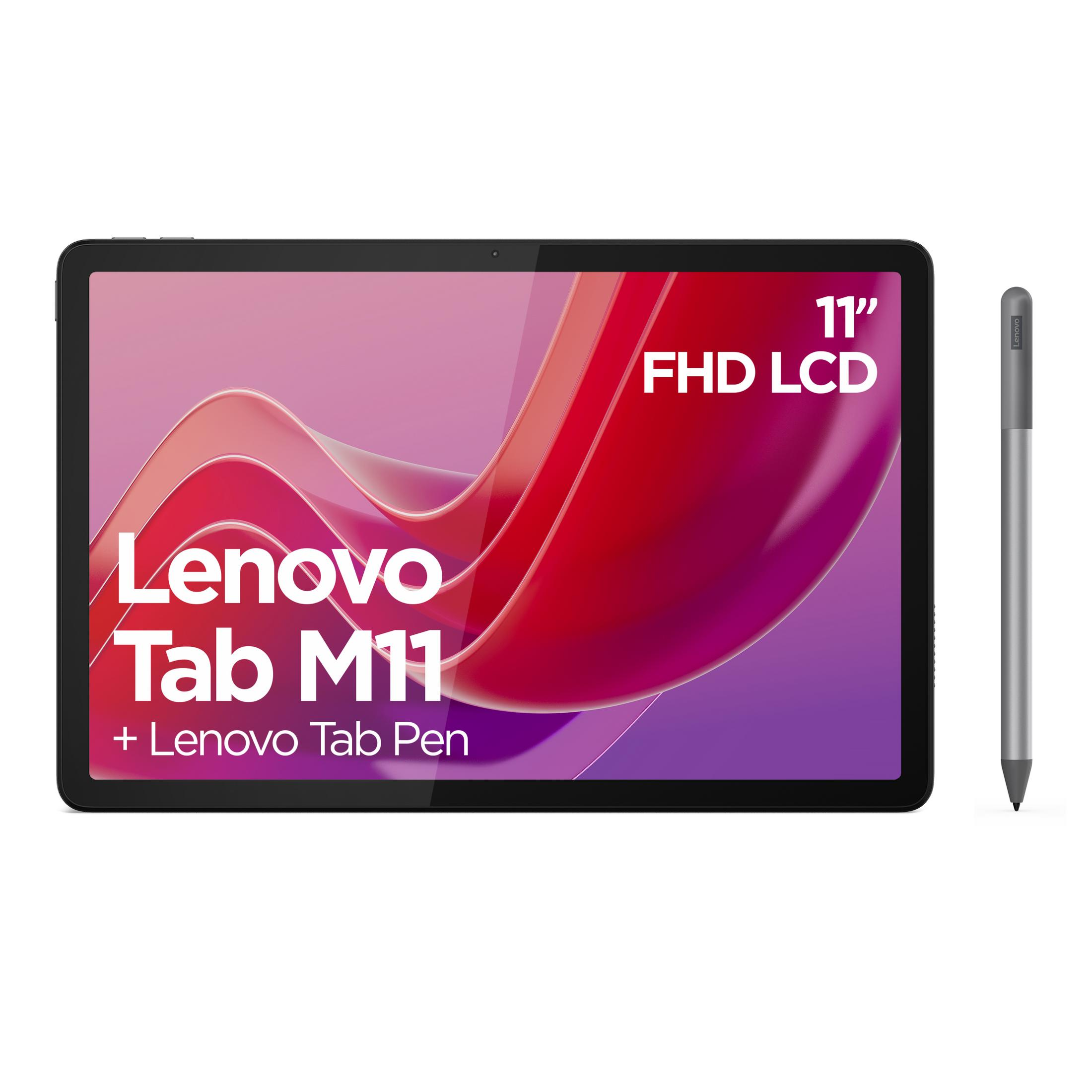 Tableta Lenovo Tab M11 con Lenovo Tab Pen, pantalla FHD LCD de 11".