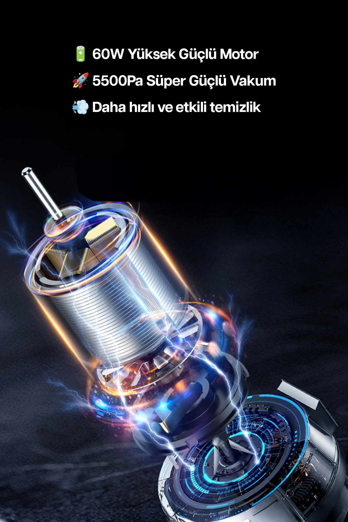 Mavi ve turuncu ışıklı, yıldırımlı gümüş motor.