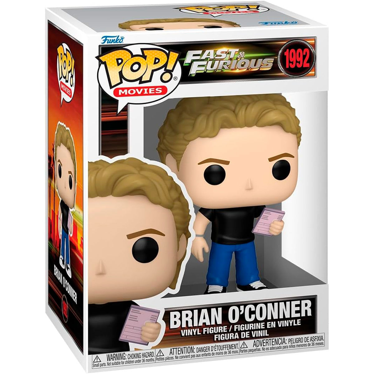 Figura Funko Pop de Brian O'Conner de Fast & Furious en caja.
