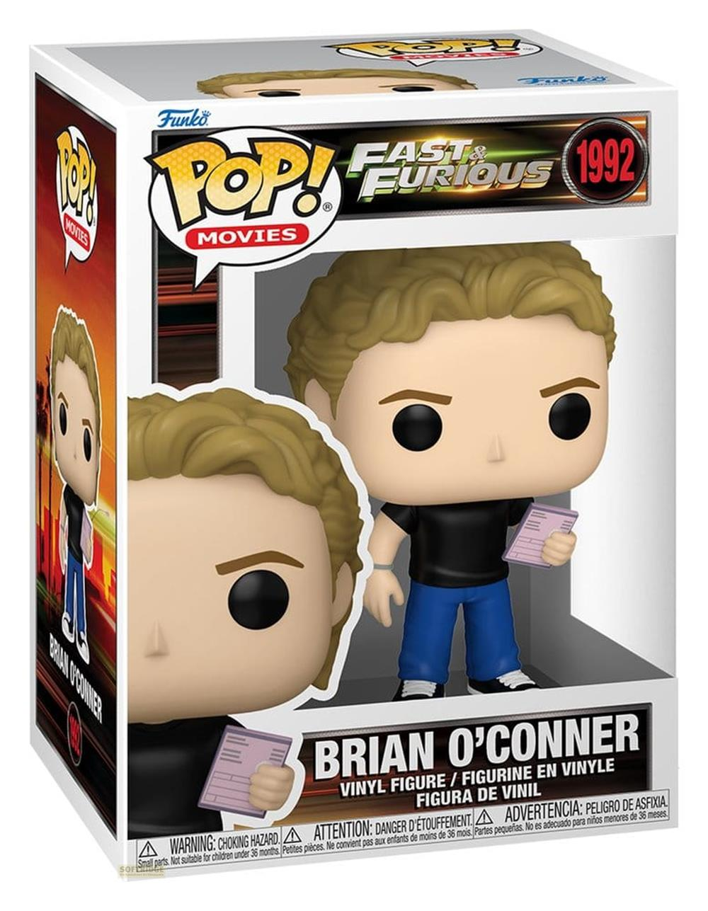 Figura Funko Pop! de Brian O'Conner de Fast & Furious en caja.