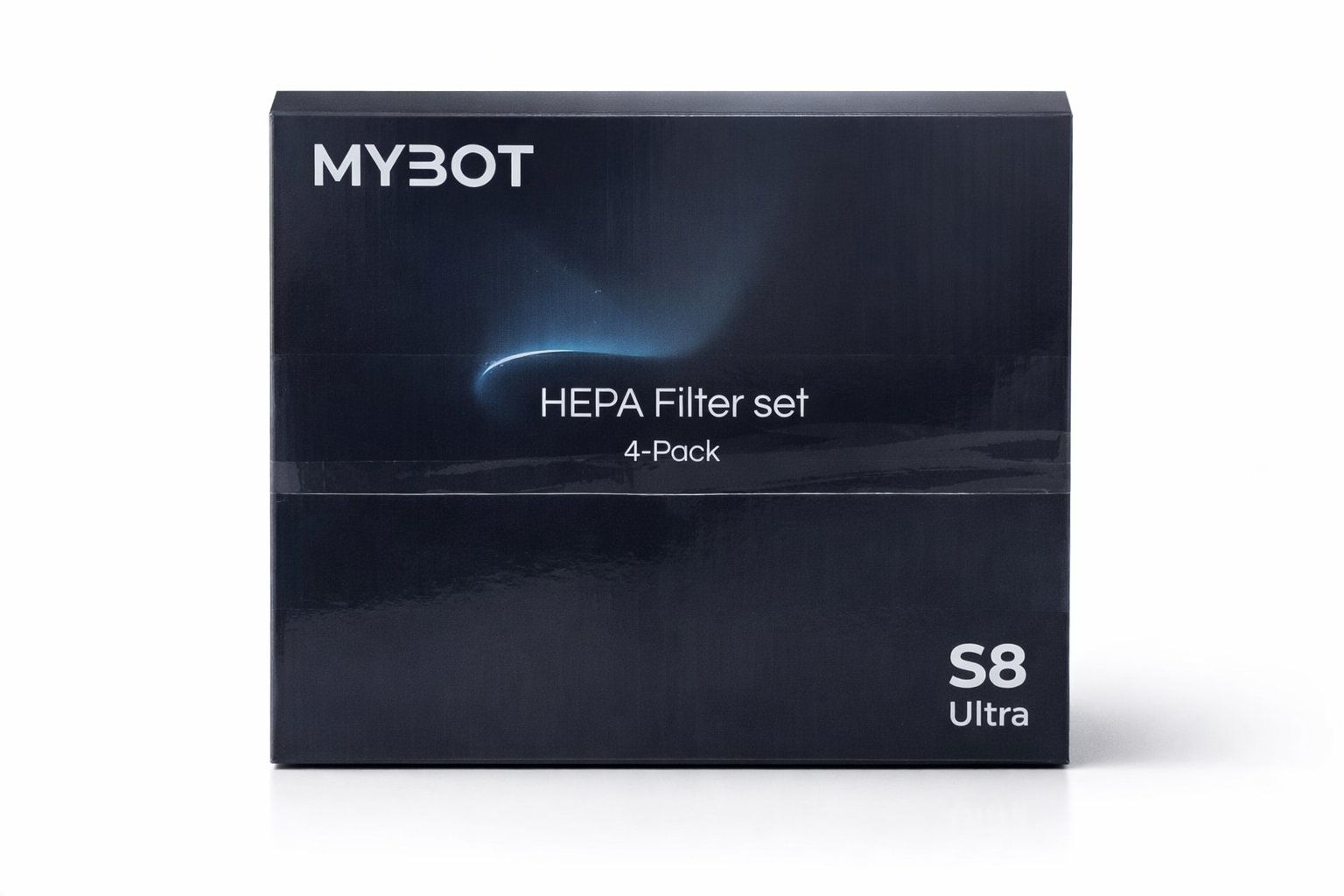 Dark box for MYBOT S8 Ultra HEPA filter set, 4-Pack.