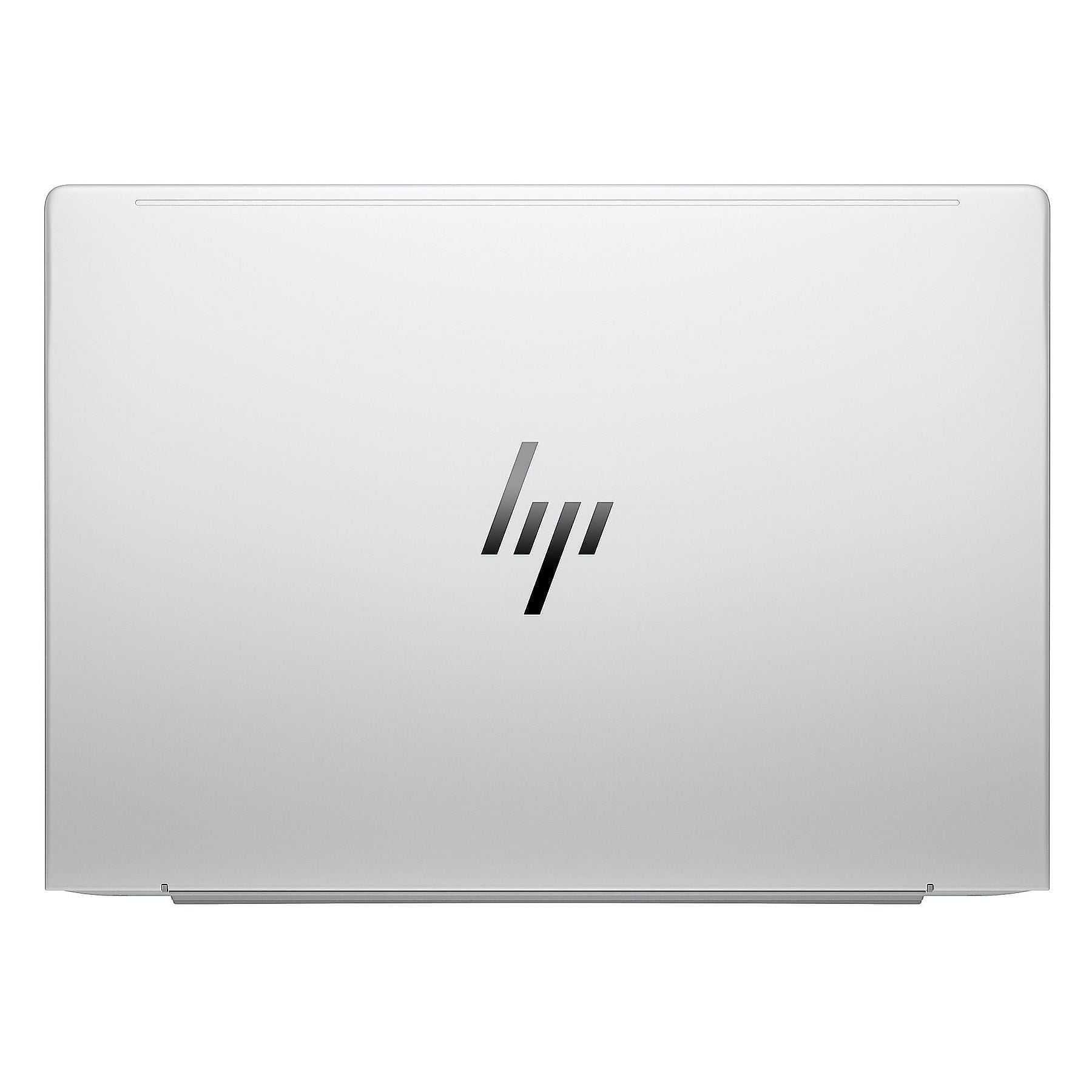 Un laptop argento con il logo HP sul coperchio. Il laptop è chiuso.