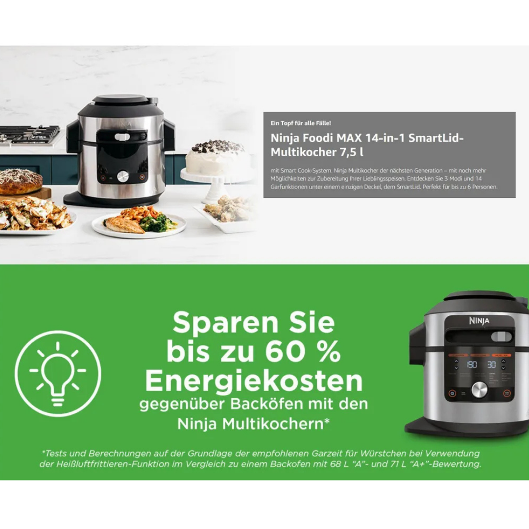 Ninja Foodi MAX Multikocher mit Speisen und Spar-Angebot