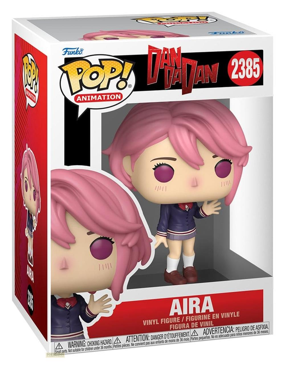 Funko Pop! Aira Vinylfigur aus Dan Da Dan im Schuluniform.