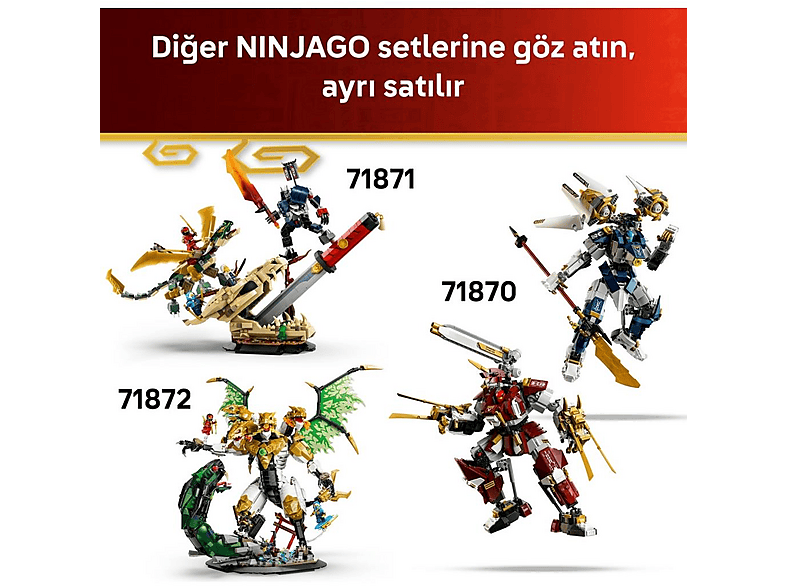 LEGO Ninjago X-1 Ninja Turbo Otomobil 15. Yıl Dönümü 71867 Fiyat