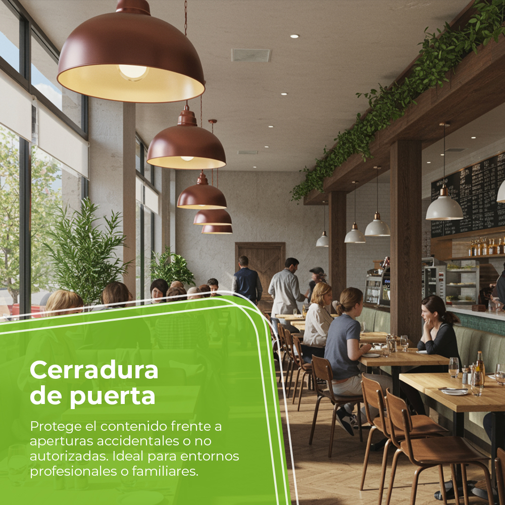 Interior de un restaurante con comensales en mesas y lámparas colgantes.